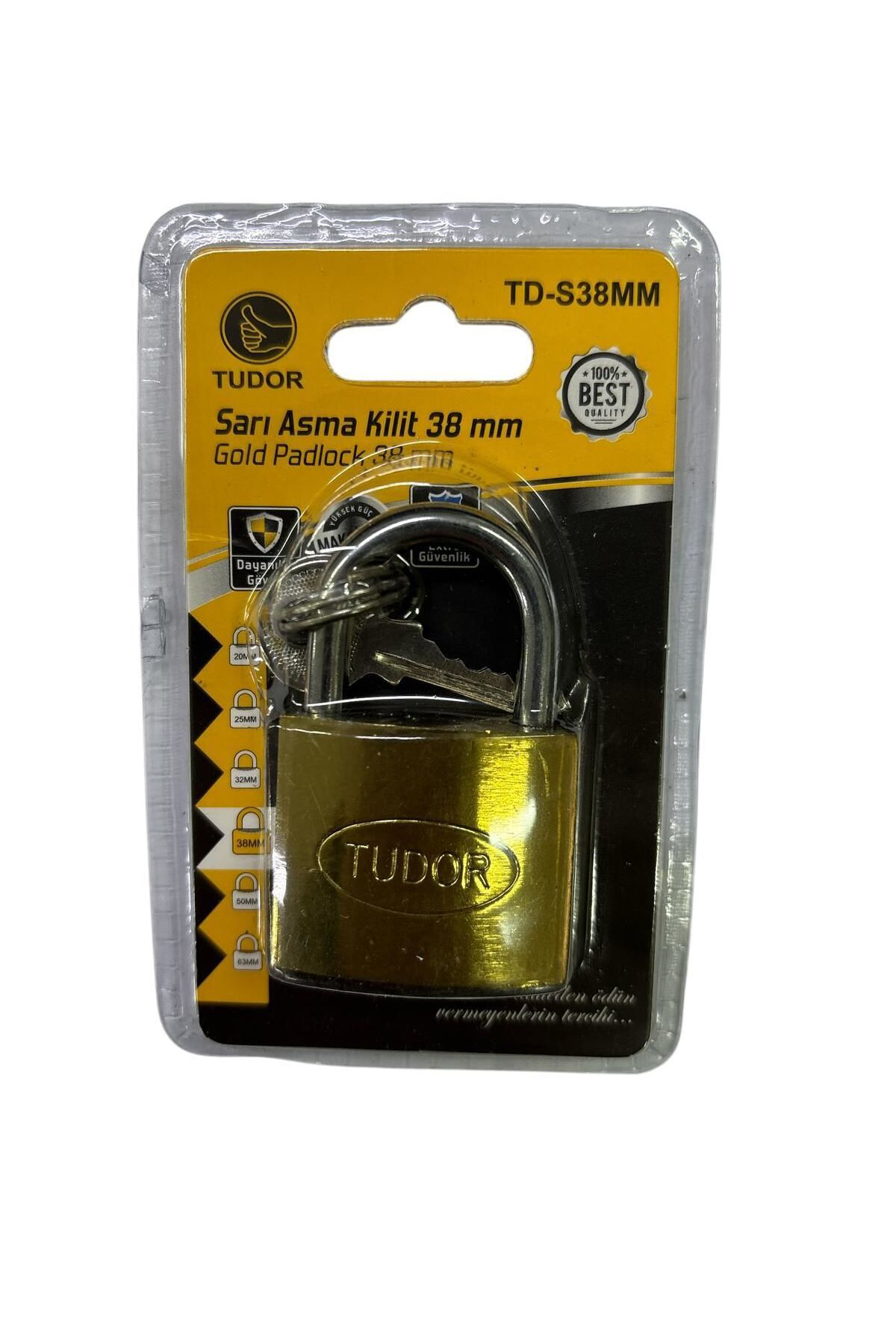 Simya Ticaret Tudor 38 Mm Kısa Sarı Asma Kilit