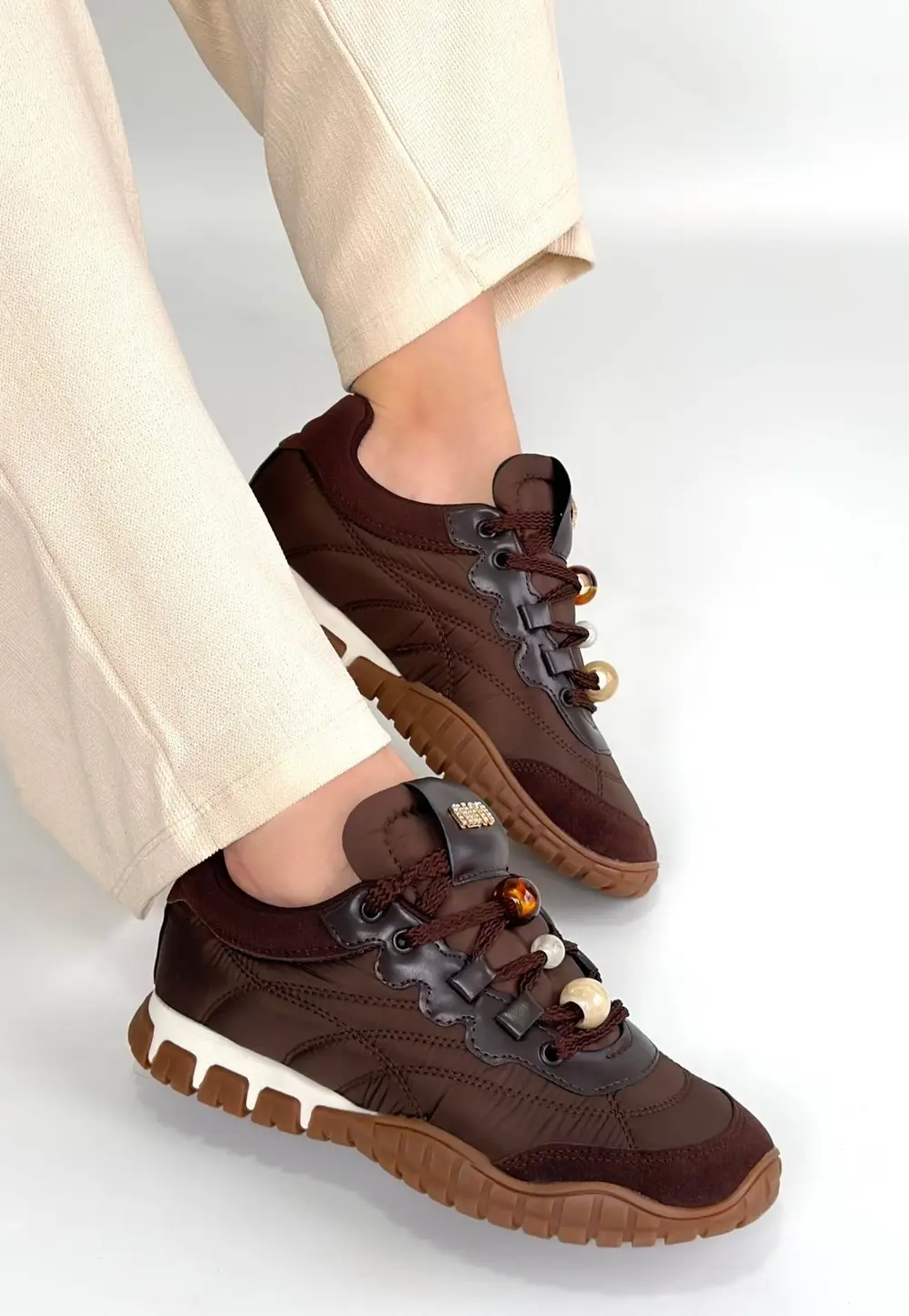 Tues Kahverengi Nubuk Bağcıklı Spor Ayakkabı Tues Kahverengi Nubuk Bağcıklı Spor Ayakkabı