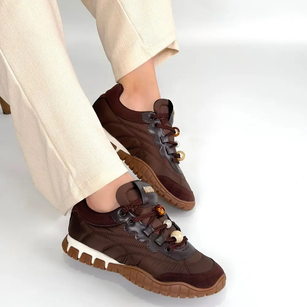 Tues Kahverengi Nubuk Bağcıklı Spor Ayakkabı Tues Kahverengi Nubuk Bağcıklı Spor Ayakkabı