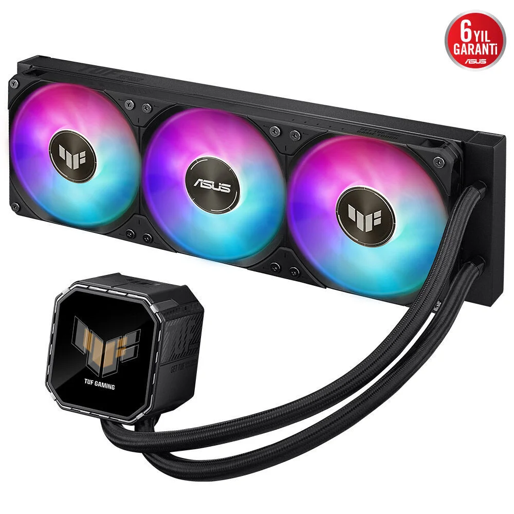 TUF GAMING LC III 360 ARGB AURA SYNC RGB 120MM*2 ADRESLENEBİLİR RGB FAN CPU SIVI SOĞUTUCUSU 6 YIL GARANTİ