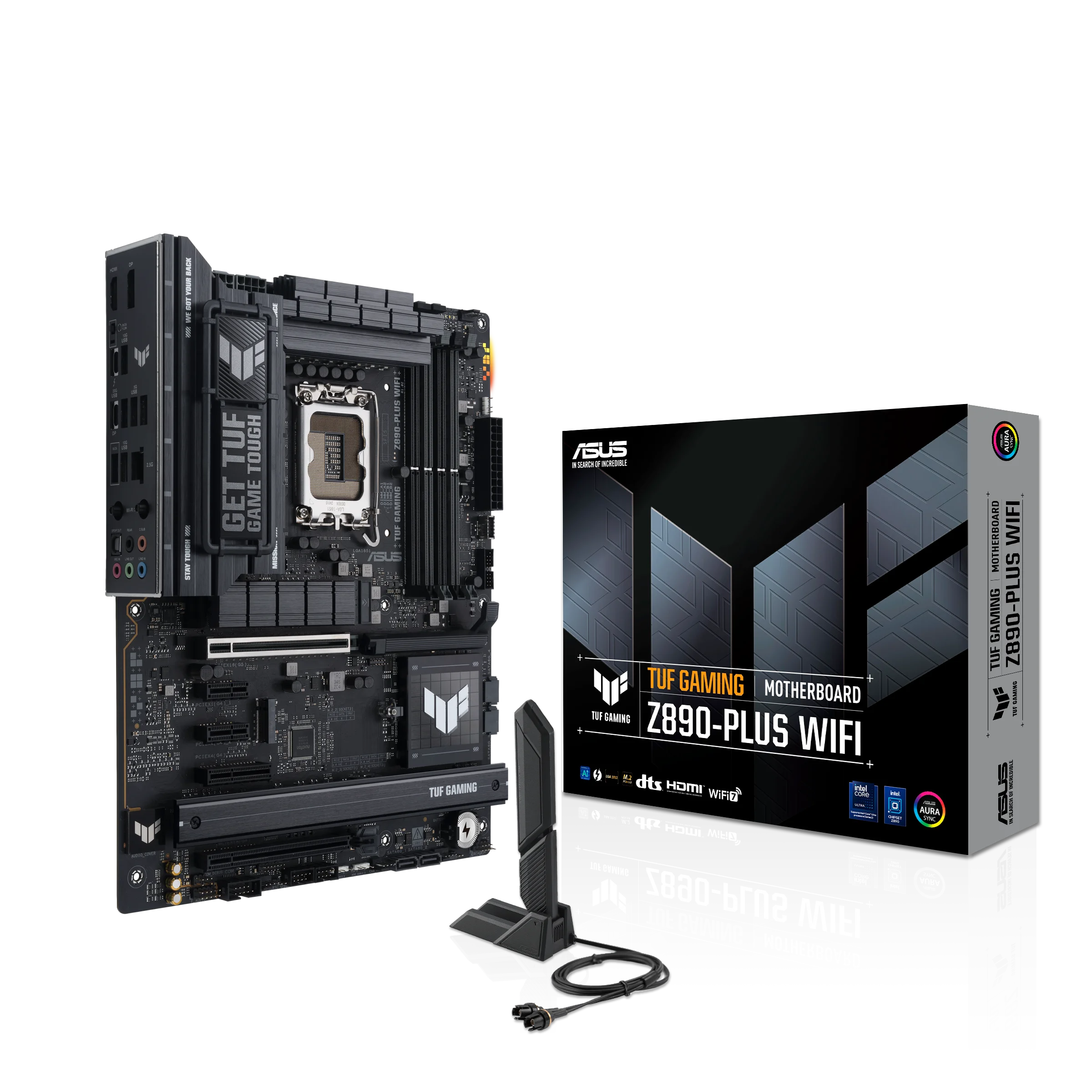TUF GAMING Z890-PLUS WIFI, 9066MHz OC, 4xDDR5 4x M.2, HDMI, DP, Type-C, Wi-Fi 7, Bluetooth 5.4, Intel Core Ultra CPU(Seri 2), LGA1851 Soket, Gaming An Fiyatı, Yorumları ve Özellikleri