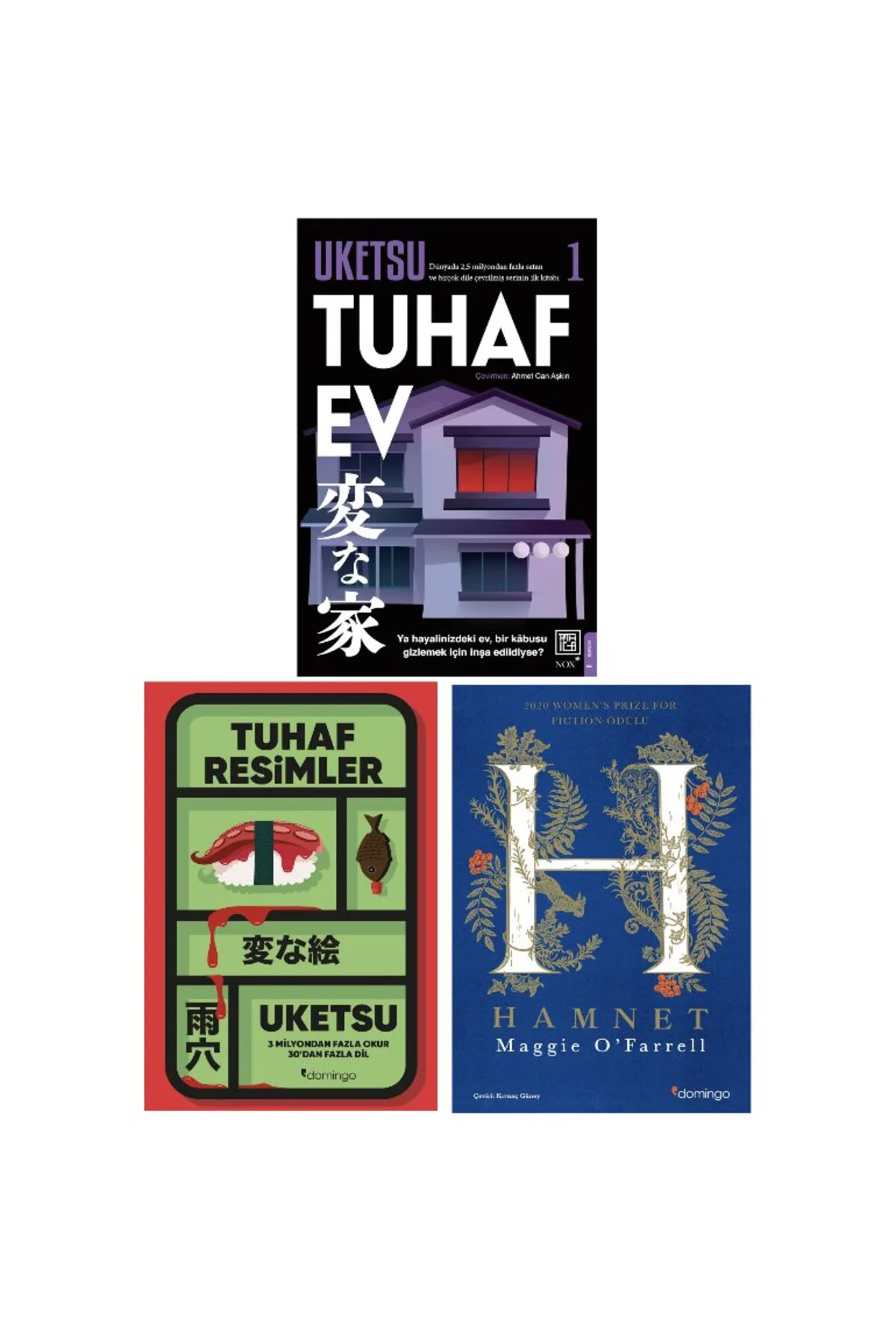 tuhaf ev + tuhaf resimler+ hamnet=(3kitap)