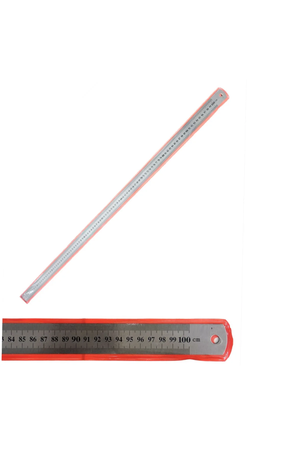 Tuhafiyecimiz Çelik Cetvel Seti, Düz Metal Cetvel 3 ADET ( 30-50-100 cm)