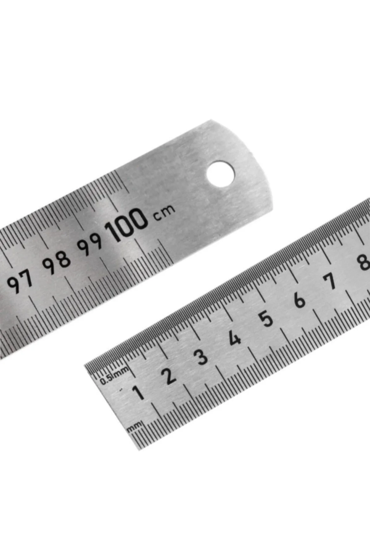 Tuhafiyecimiz Çelik Cetvel Seti, Düz Metal Cetvel 3 ADET ( 30-50-100 cm)