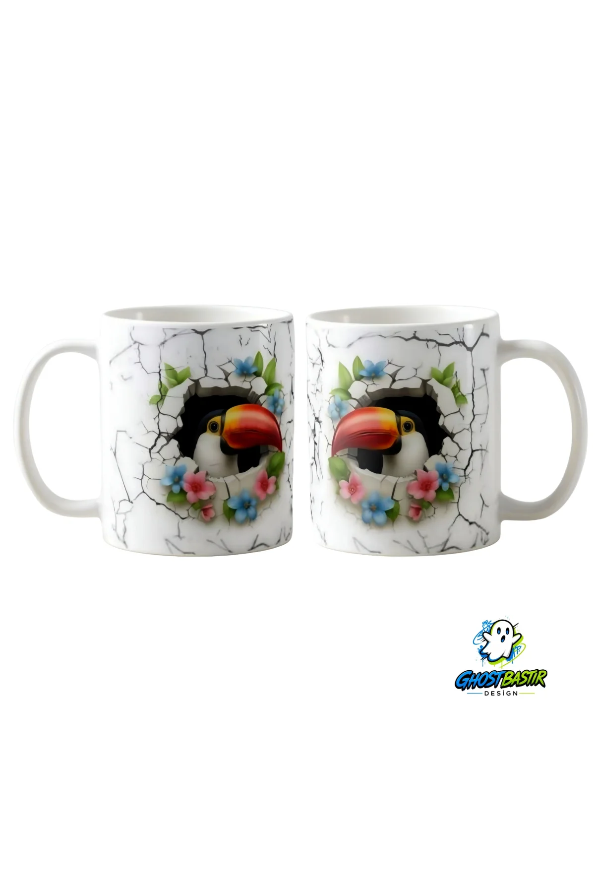 Tukan Kuşu Kupa Bardak | Tek Adet K0441