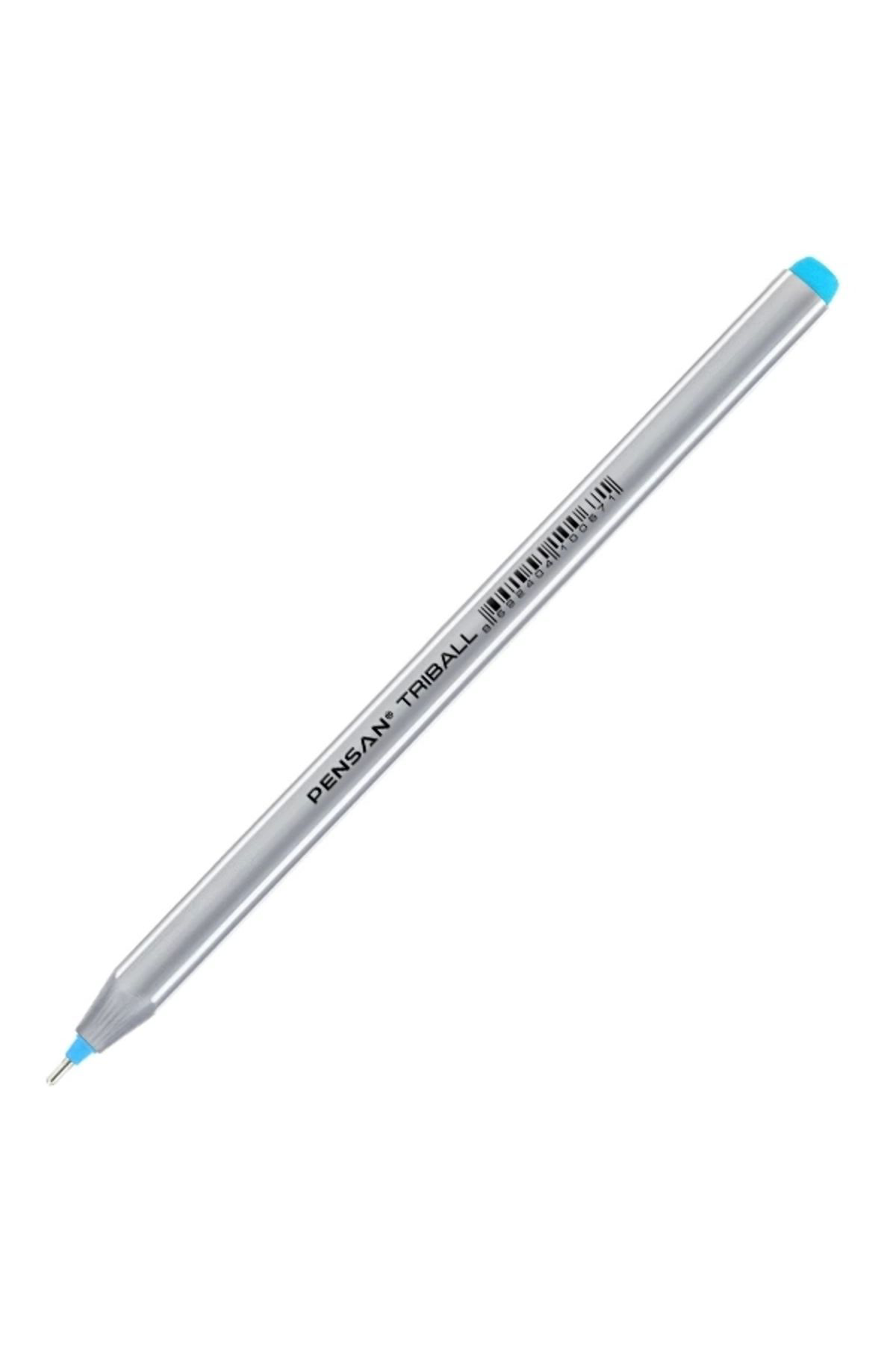 Tükenmez Kalem Triball 1.0 Mm Bilye Uç Turkuaz 12 Li 1003 - 12'li