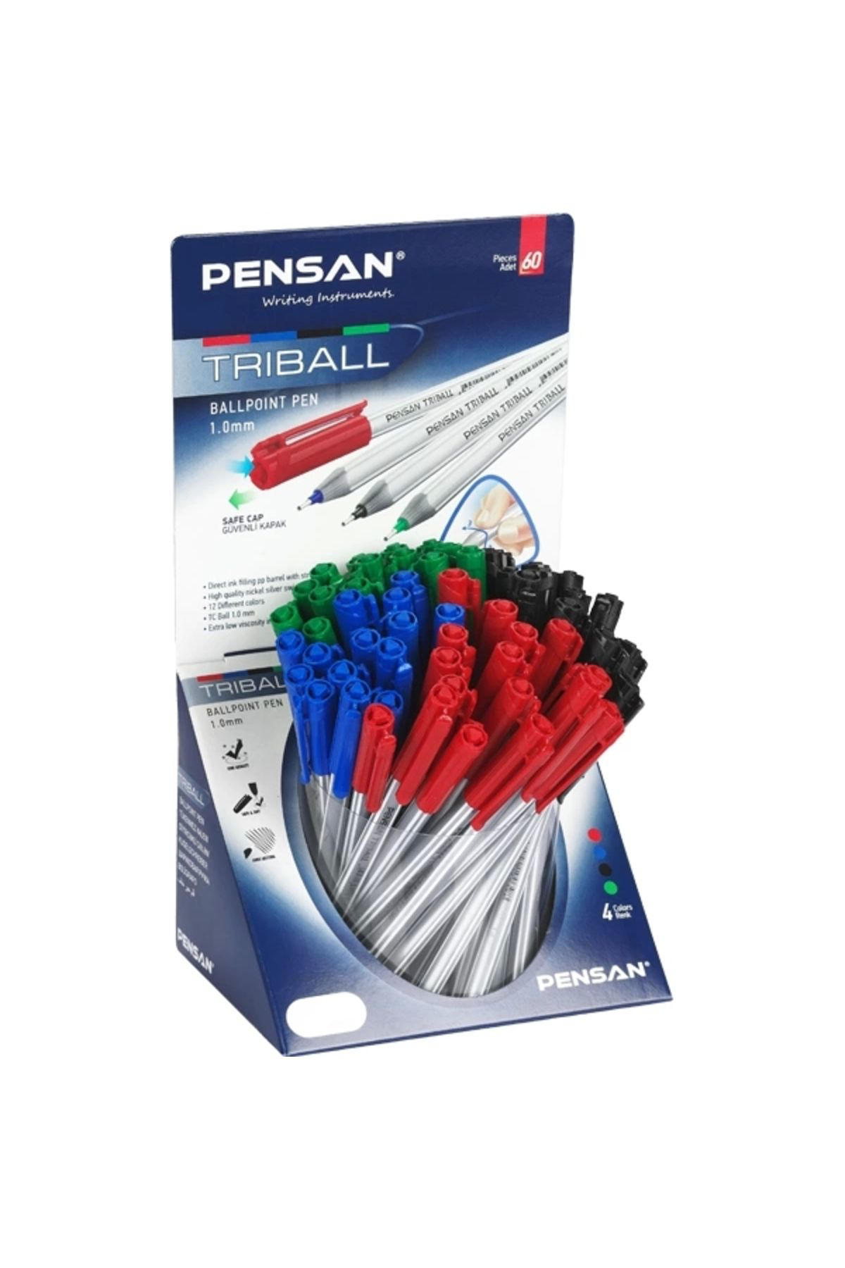 Tükenmez Kalem Triball 1.0 Mm Bilye Uç Msky 60 Lı Stand 1003 - 60