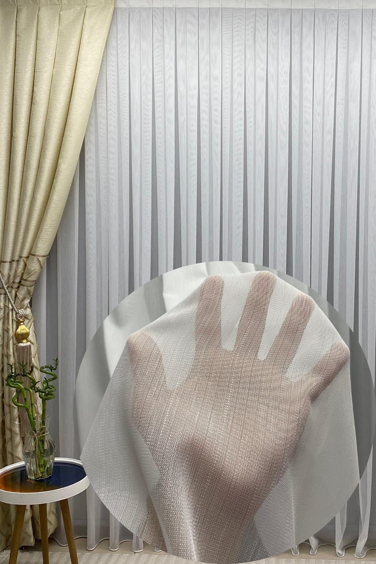 Özgün Home Tül Perde Ekru