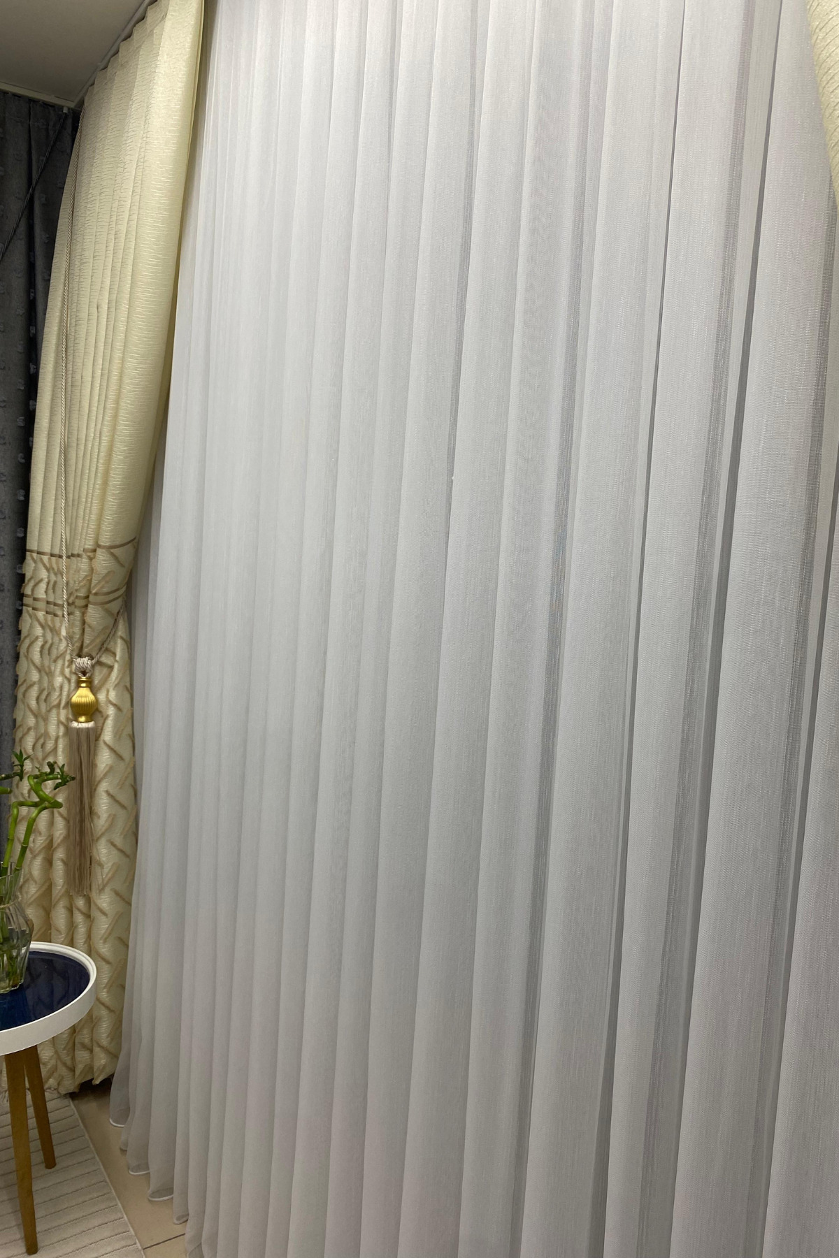 Özgün Home Tül Perde Ekru