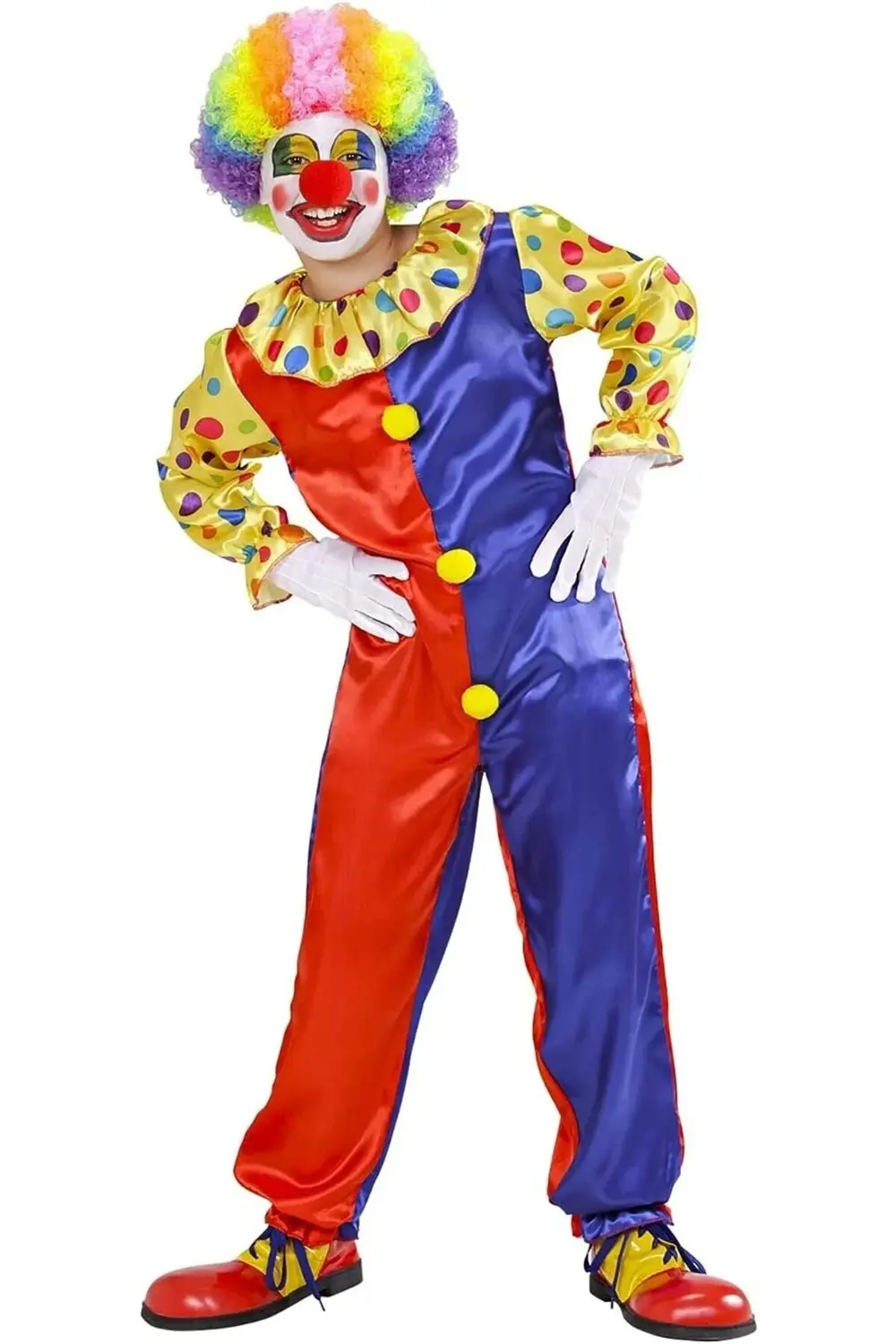 TULUM PALYAÇO KOSTÜMÜ YETİŞKİN BAY UYUMLU