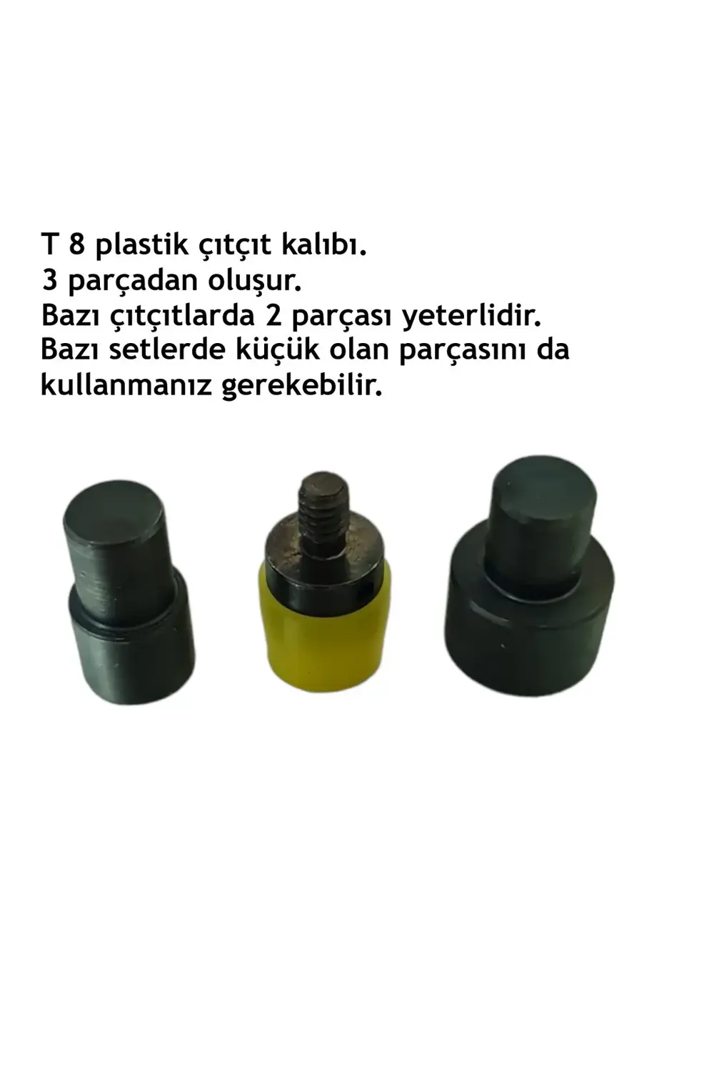 Tuhafiyecimiz Tulumba Pres Ve Plastik Çıtçıt Seti. (14Mm Plastik T8 Çıtçıt Seti