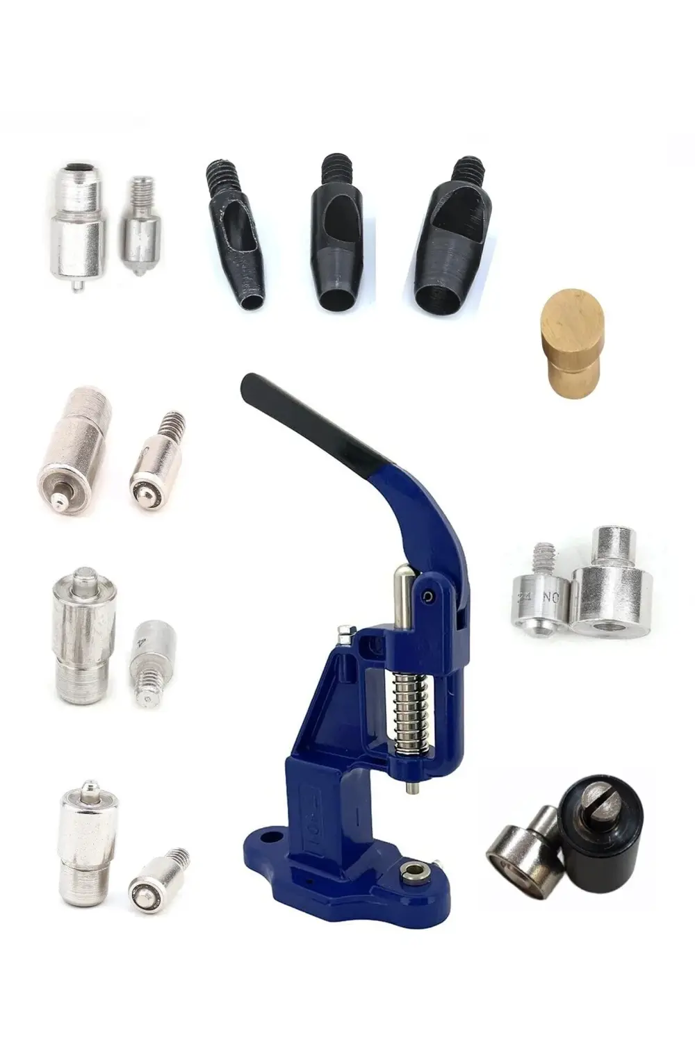 Tuhafiyecimiz Tulumba Presli, 10 Kalıplı Kuşgözü Çakma Seti Ve Saklama Kutusu (