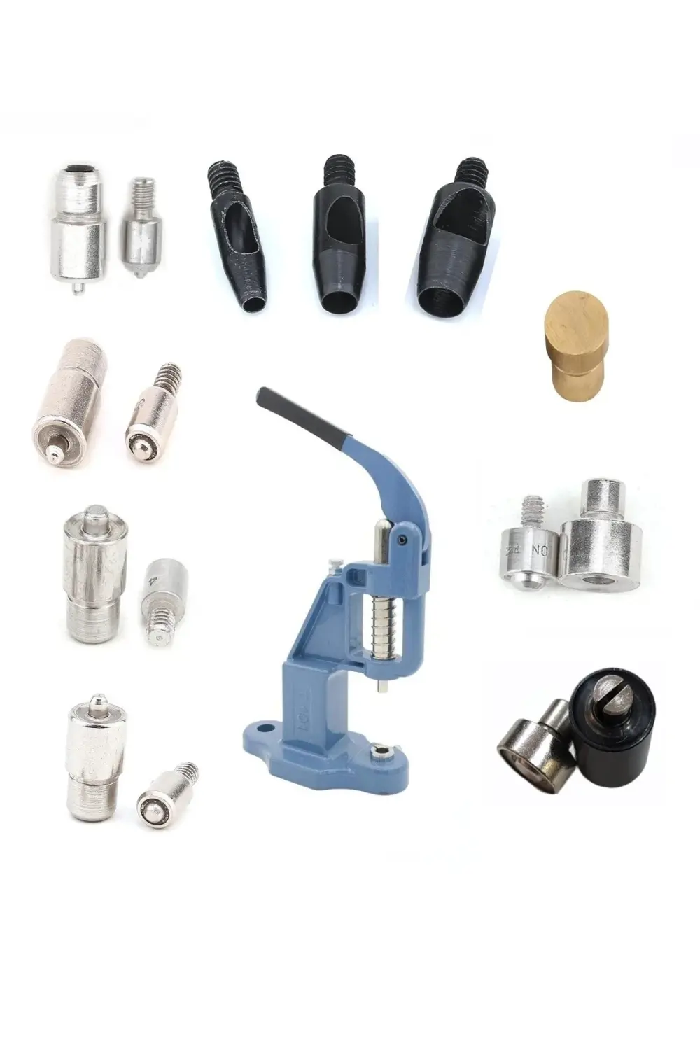 Tuhafiyecimiz Tulumba Presli, 10 Kalıplı Kuşgözü Çakma Seti Ve Saklama Kutusu (