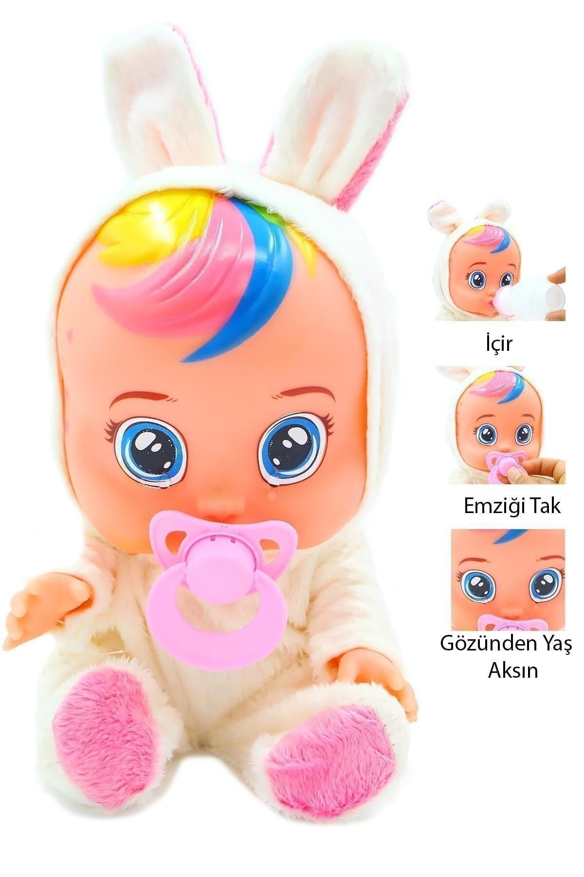 Oyuncak Store Tulumlu Göz Yaşi Döken Ve Konuşan Et Bebek Konuşan Bebeğim 30Cm