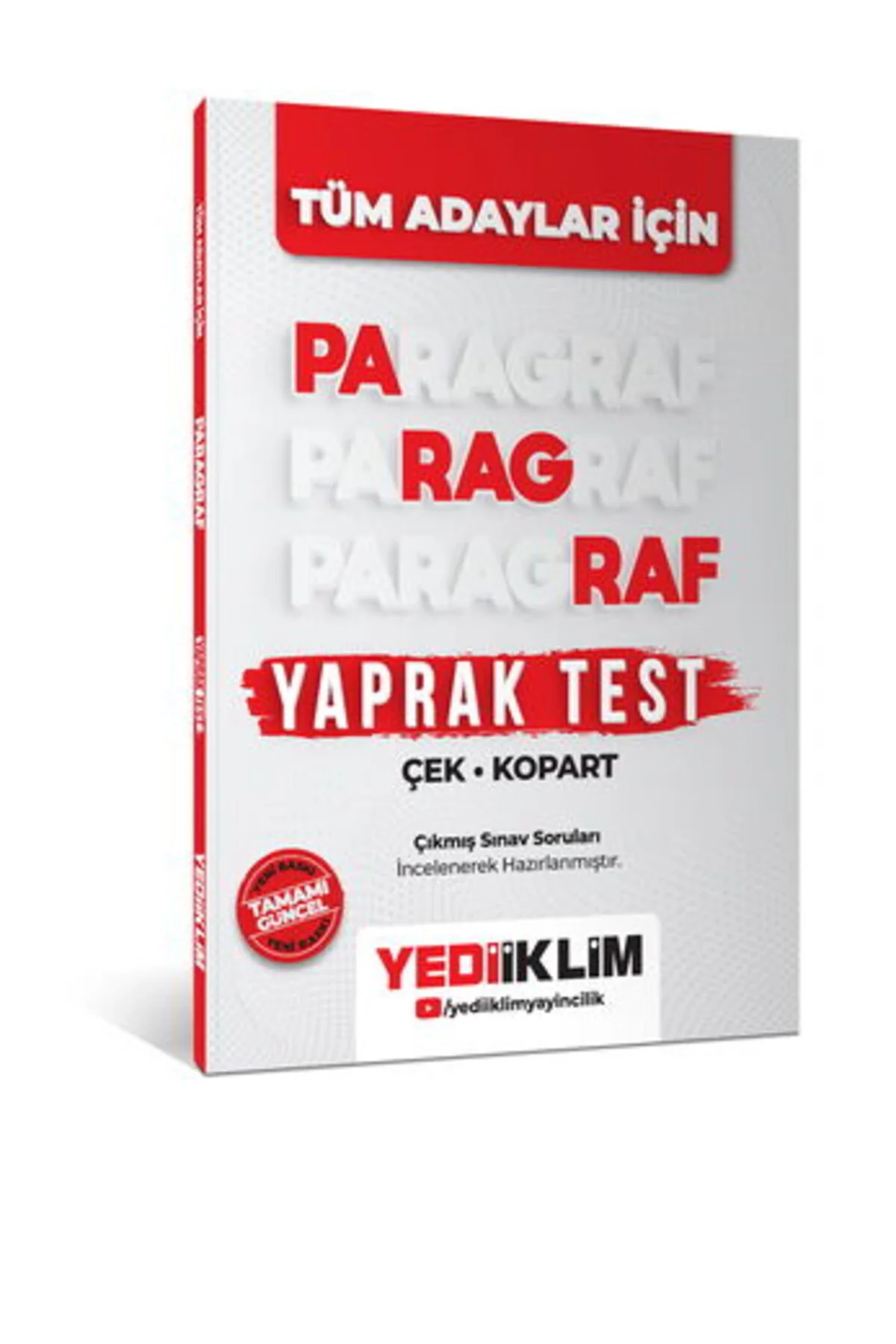 Tüm Adaylar İçin Paragraf Çek Kopart Yaprak Test