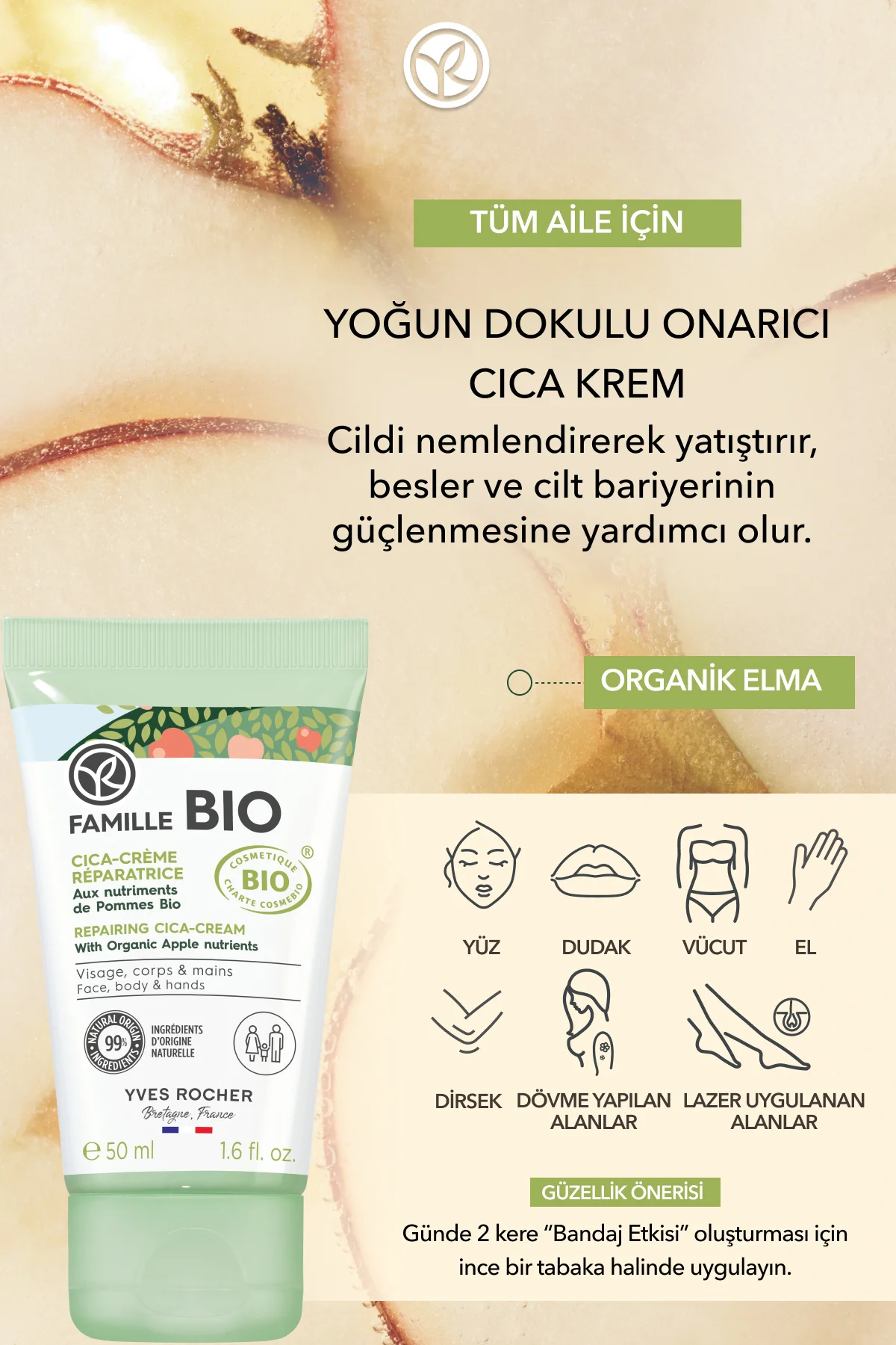 Tüm Aile Için Organik Sertifikalı Onarıcı Famille Bio Cica Krem-5