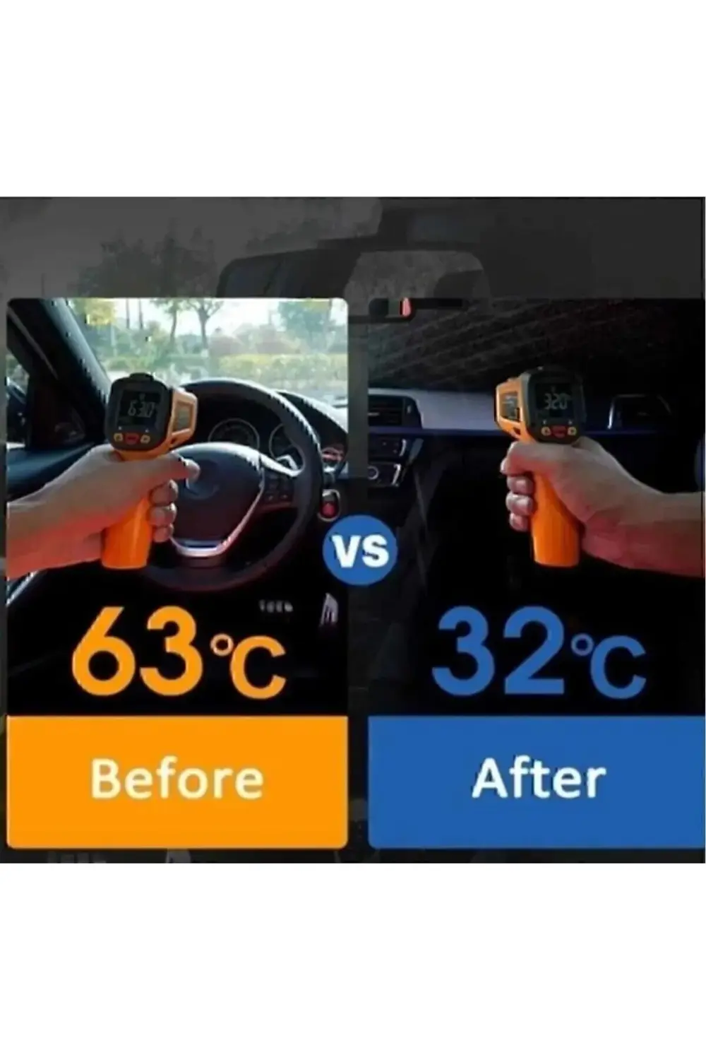 Tüm Araçlar İçin Araba Ön Cam Güneşlik Katlanabilir Güneşlik Şems