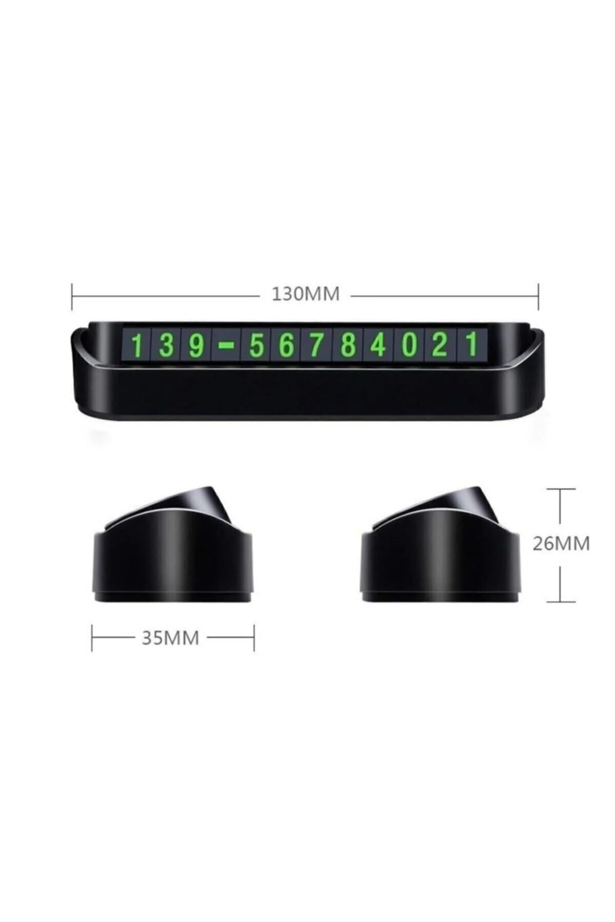 Tüm Araçlara Uyumlu Araç Park Telefon Numaratörü Açılır Kapanabil