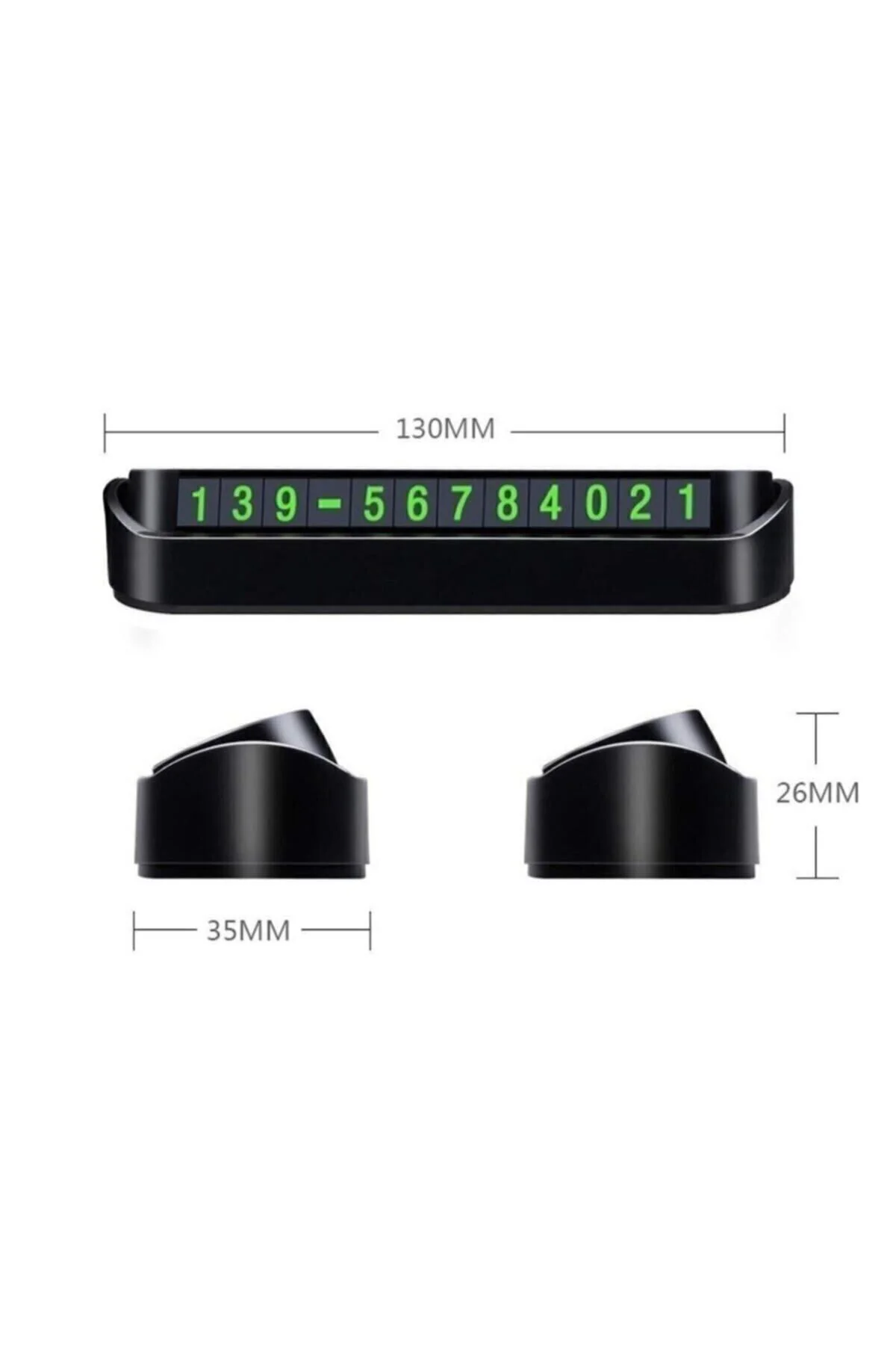 Tüm Araçlara Uyumlu Araç Park Telefon Numaratörü Açılır Kapanabil