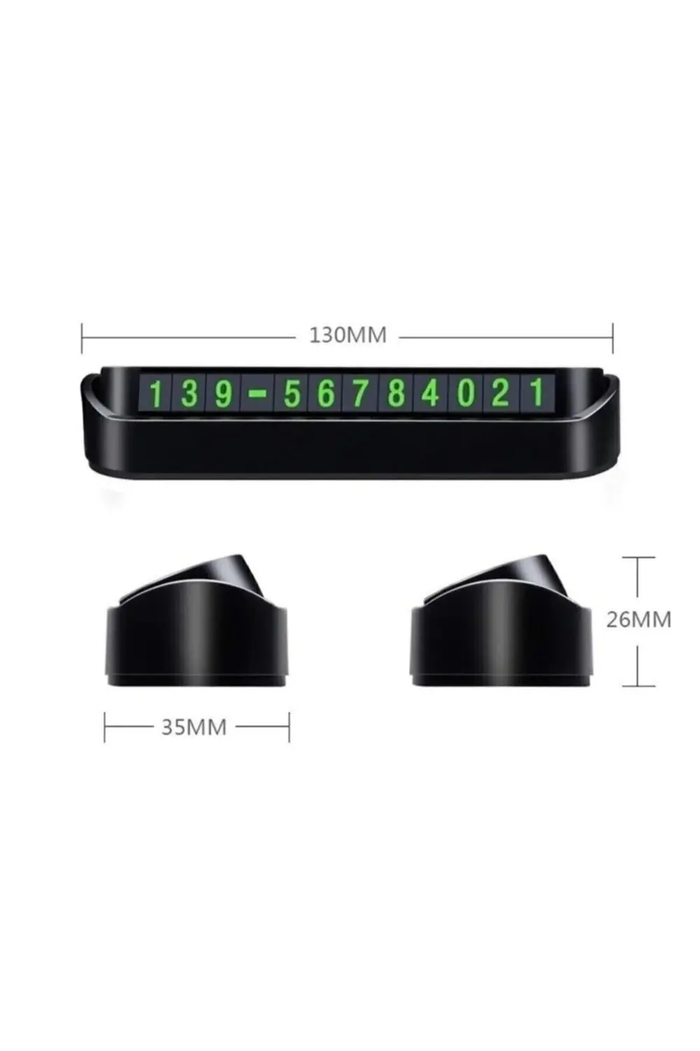 Tüm Araçlara Uyumlu Araç Park Telefon Numaratörü Açılır Kapanabil