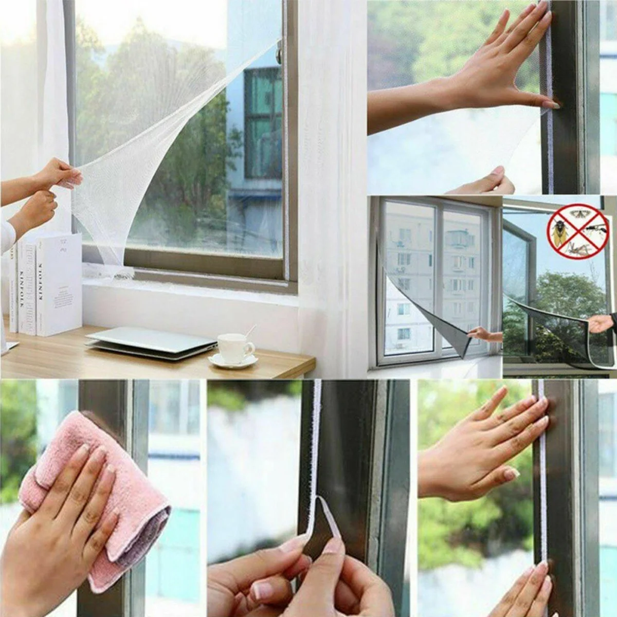 Tüm Cam Pencere Kapılara Uyumlu Çift Kanat Pencere Sinekliği Bx40 Fiyatı, Yorumları ve Özellikleri