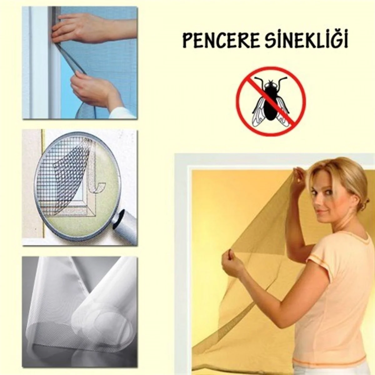 Tüm Cam Pencere Kapılara Uyumlu Tek Kanat Pencere Sinekliği Bx40 Fiyatı, Yorumları ve Özellikleri