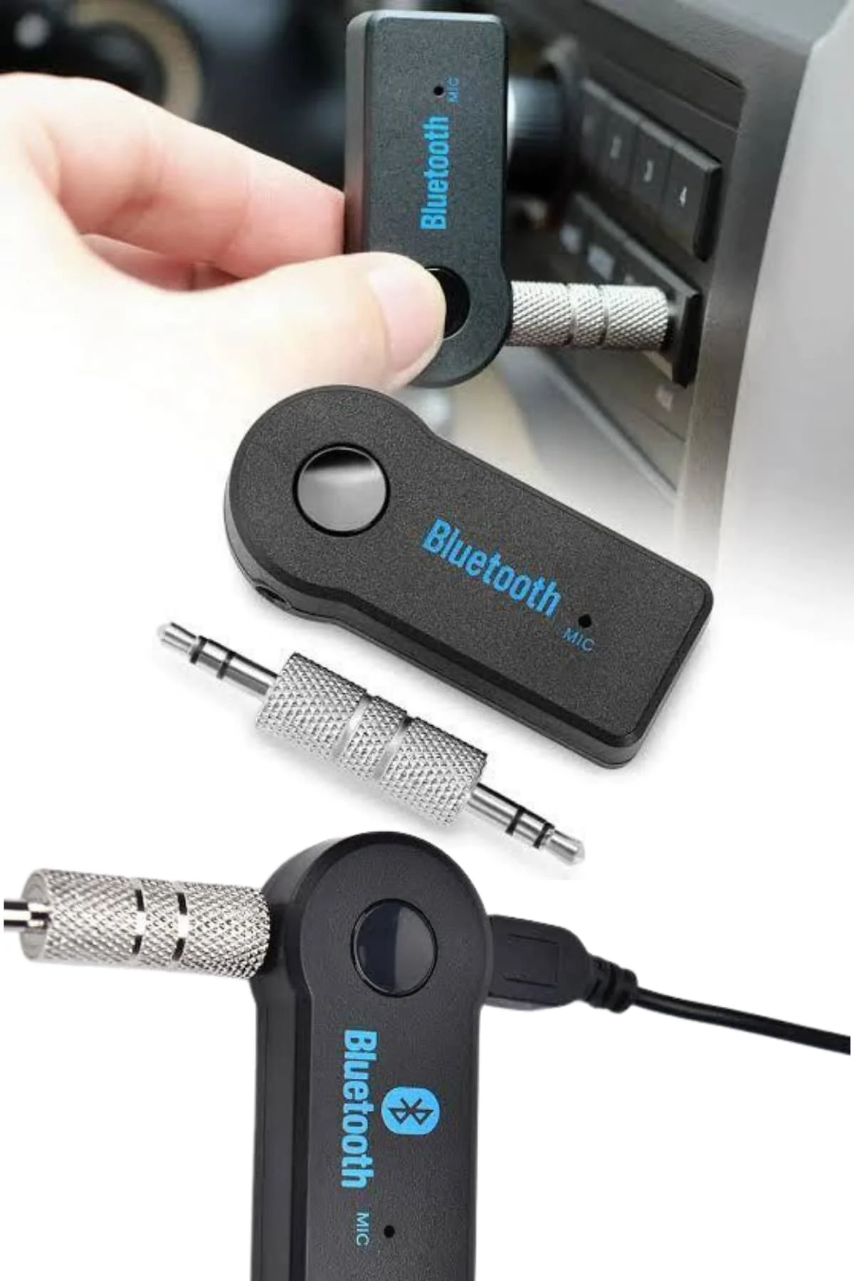 Tüm Cihazlara Uyumlu Bluetooth Aux Araç Kiti Siyah Fiyatı, Yorumları ve Özellikleri