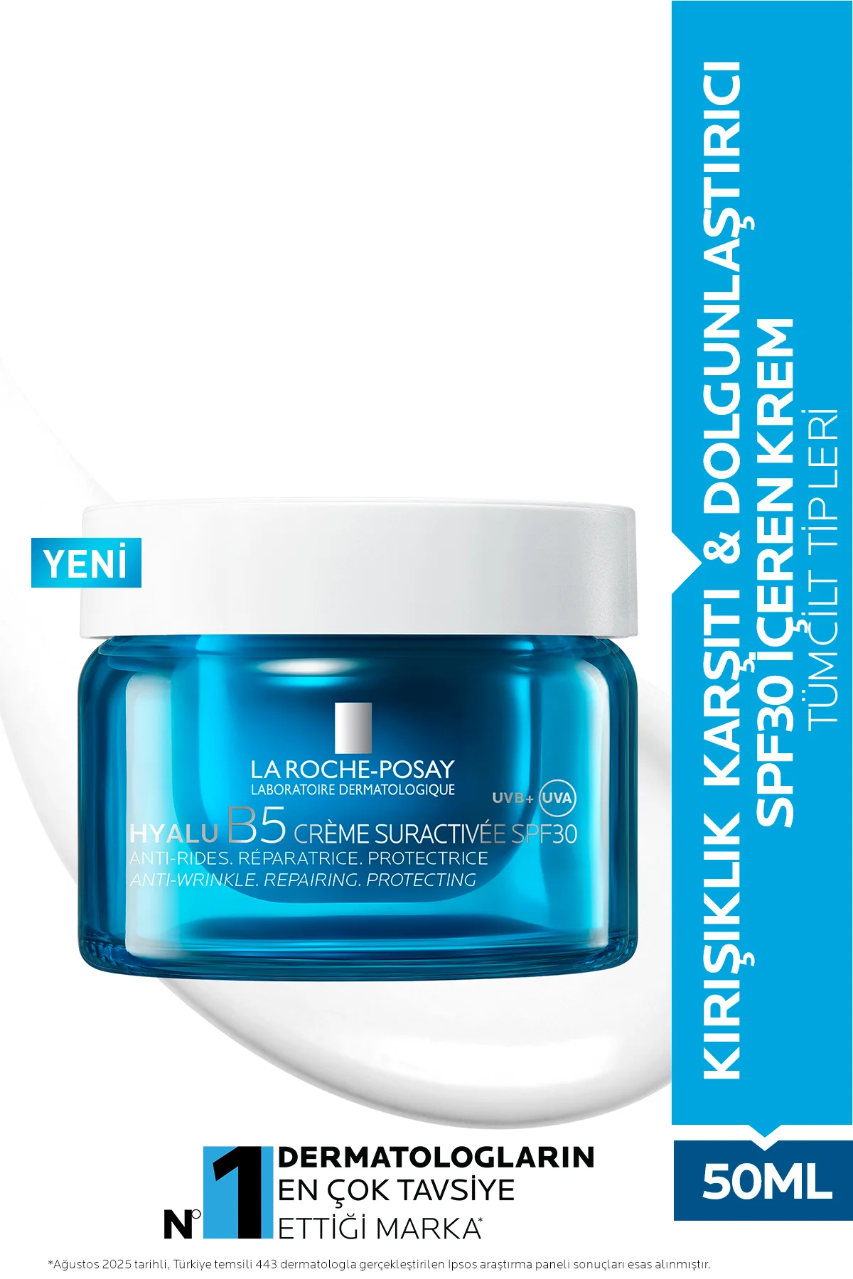 Tüm Cilt Tipleri İçin Kırışıklık Karşıtı & Dolgunlaştırıcı SPF30 