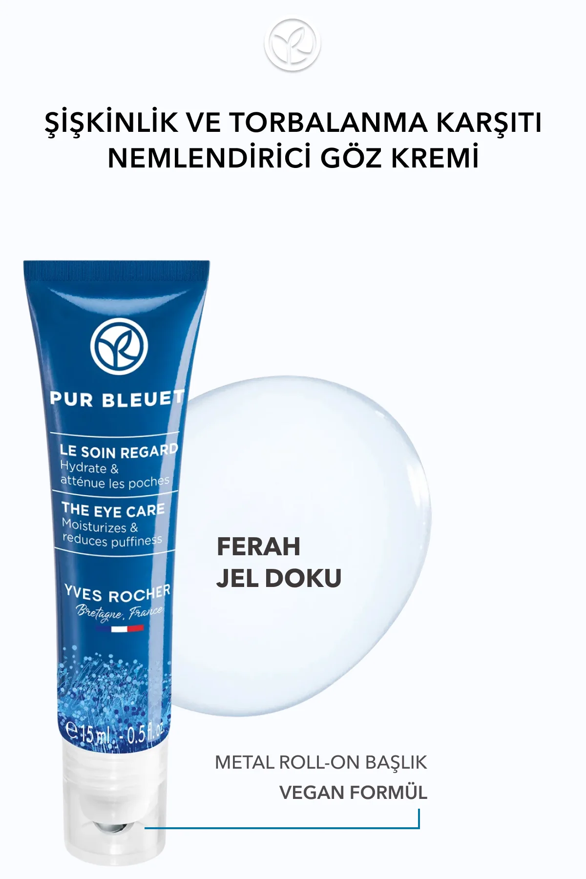 Tüm Ciltler, Canlandırıcı Göz Serumu-Aloe Vera, Şişkinlik ve Torb