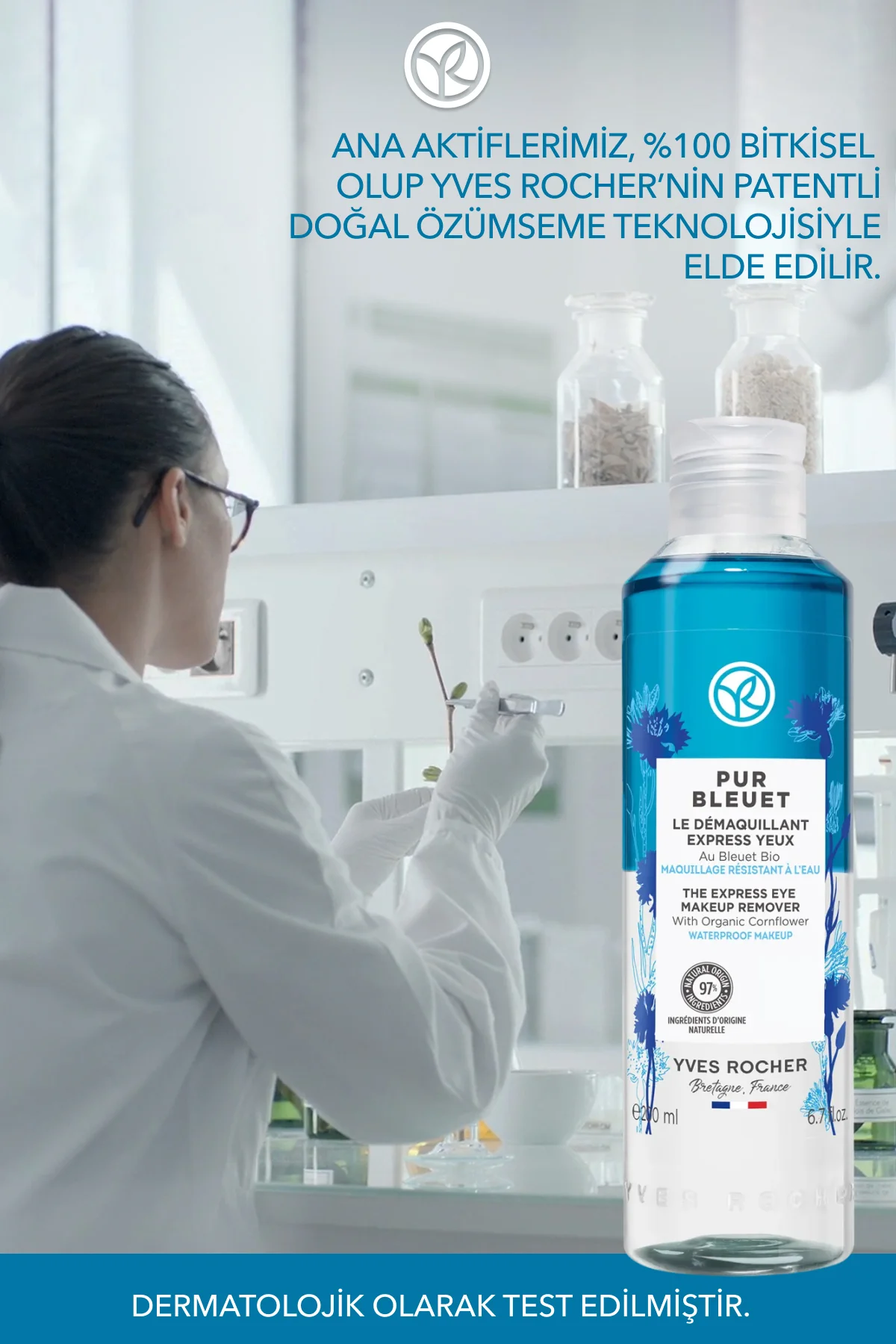 Tüm Ciltler, Çift Fazlı/Yoğun Makyaja Özel, Rahatlatıcı Göz Makya