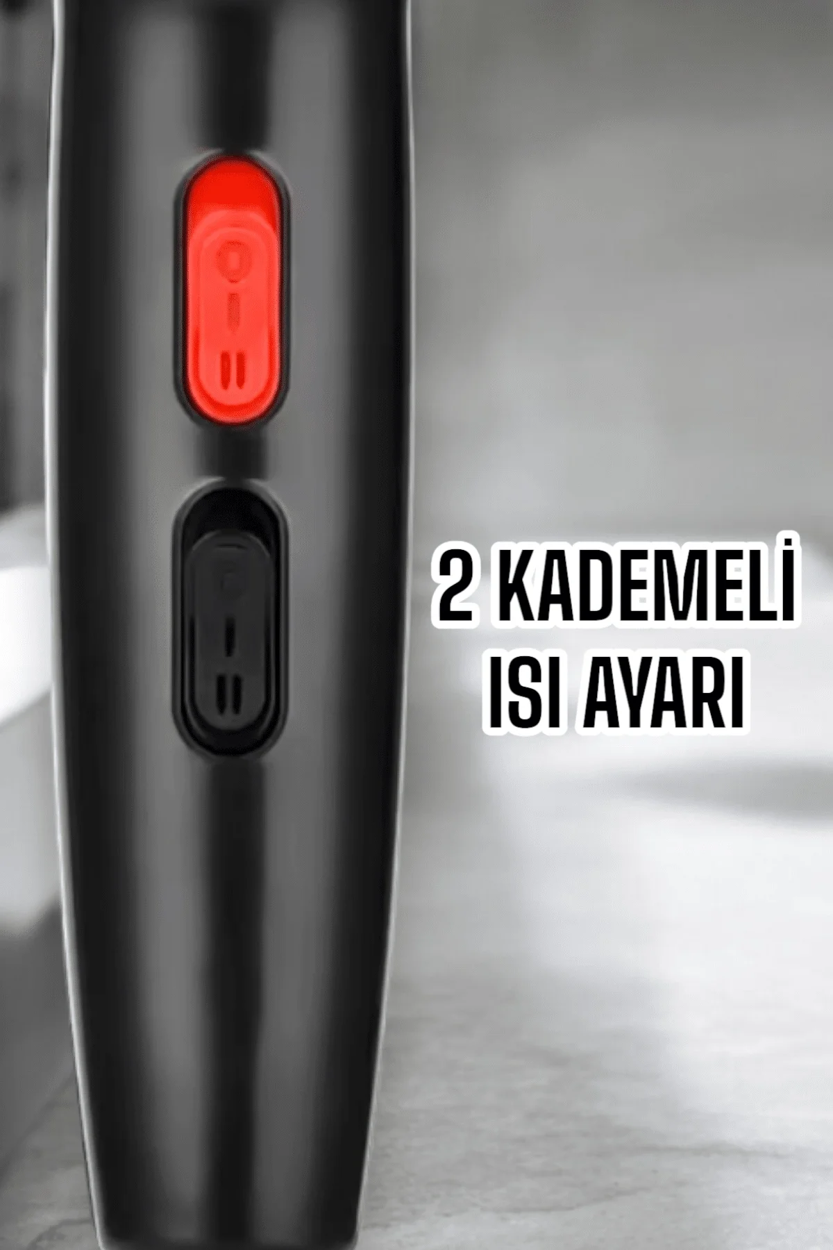 Tüm Saç Tiplerine Uygun, İki Kademeli Hız Ayarlı Fön Makinesi Tüm Saç Tiplerine Uygun, İki Kademeli Hız Ayarlı Fön Makinesi