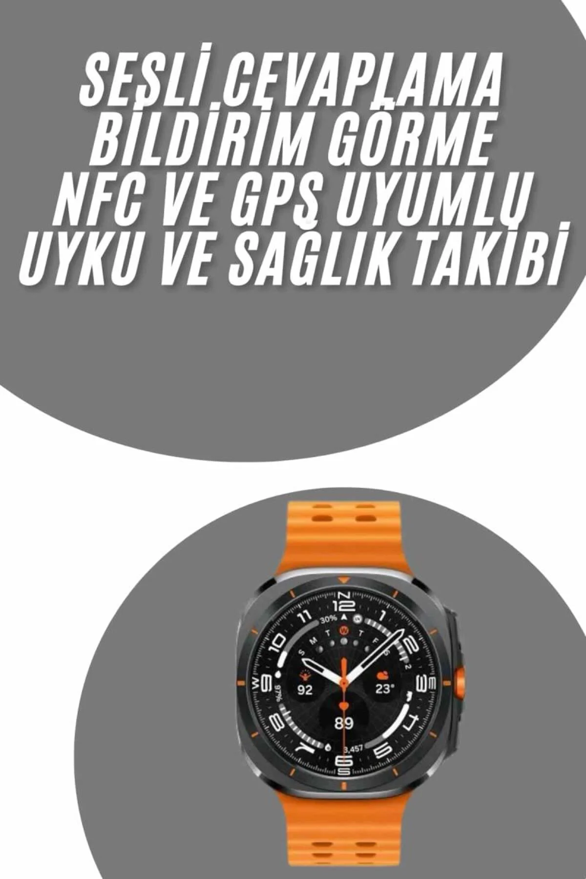 Tüm Telefonlara Uyumlu Akıllı Saat Uyku Ve Sağlık Takibi Nabız Öl