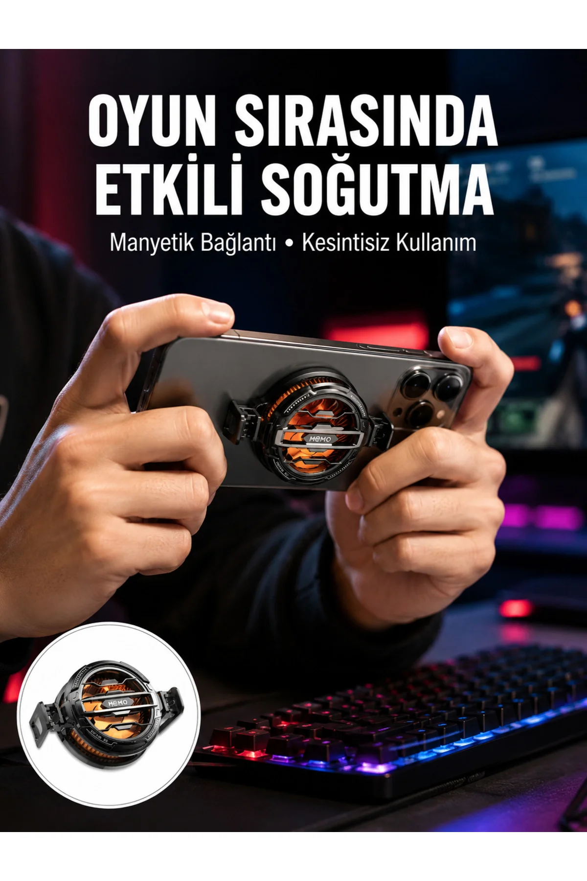 Tüm Telefonlarla Uyumlu Kompakt Soğutucu Yüksek Performanslı Hızlı Soğutma Yeni Nesil Tüm Telefonlarla Uyumlu Kompakt Soğutucu Yüksek Performanslı Hızlı Soğutma Yeni Nesil