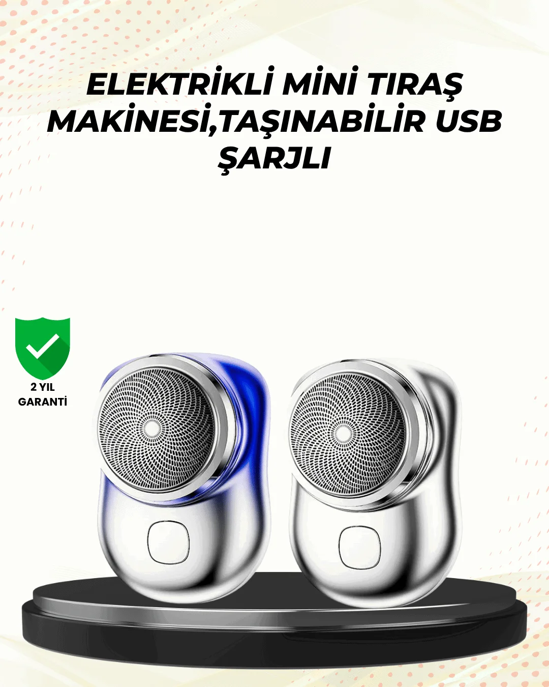 Tüm vücut bölgelerinde kullanılabilen küçük boy tıraş cihazı