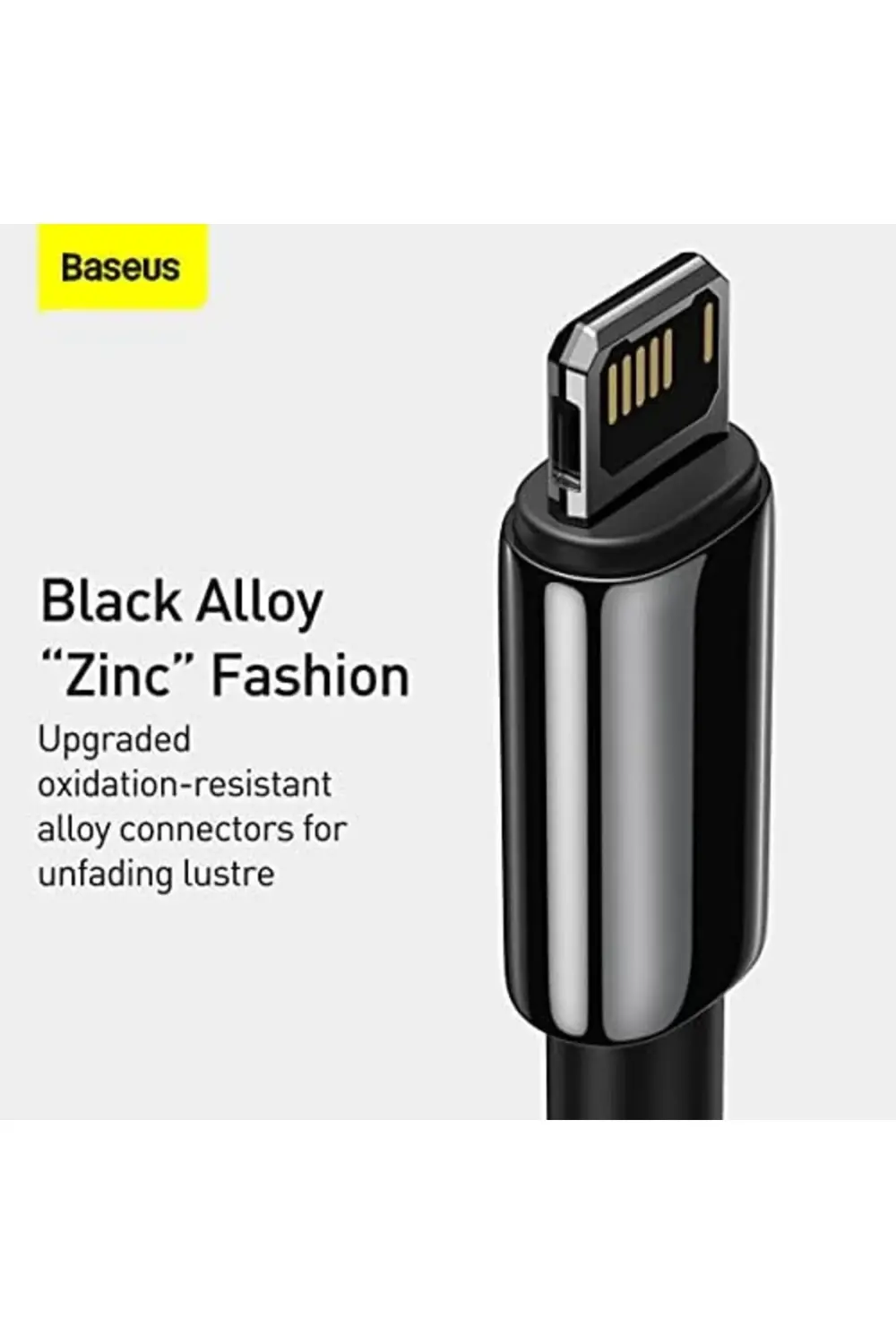 Tungsten Hızlı Şarj Kablosu USB to iP 2.4A, 1m, Siyah 1185222