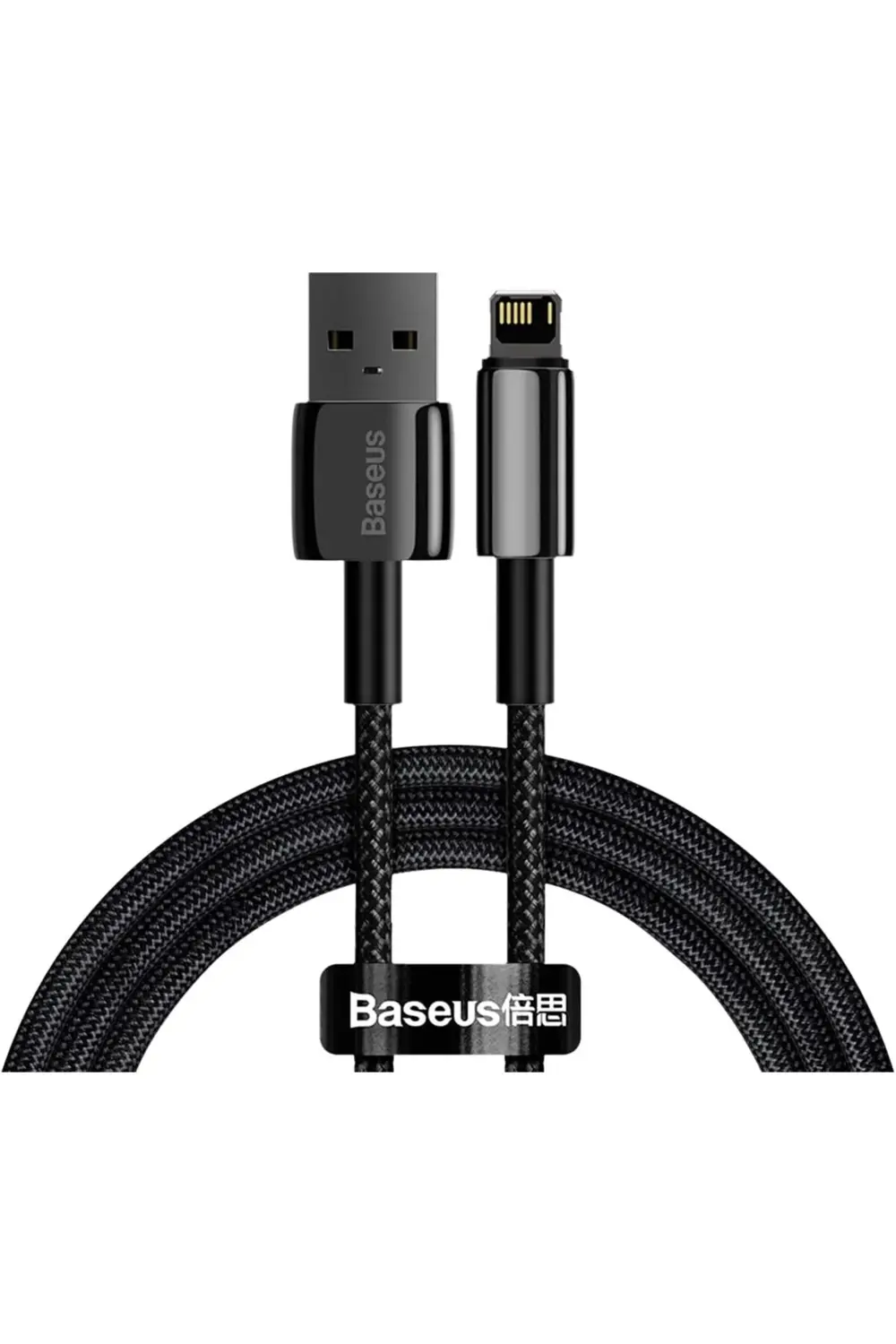 Tungsten Hızlı Şarj Kablosu USB to iP 2.4A, 1m, Siyah 1185222