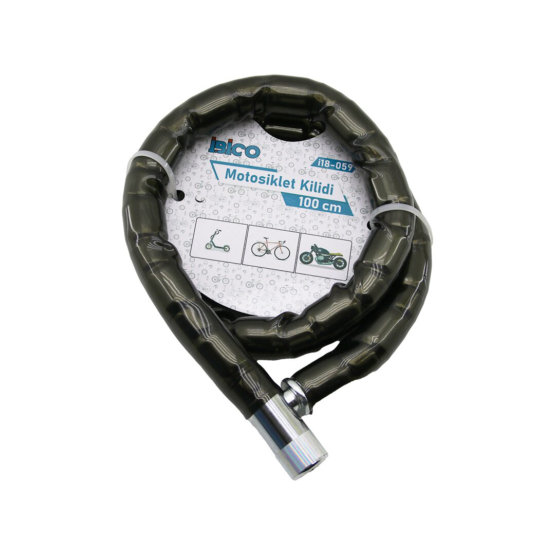 TÜP ANAHTARLI METAL KAFA ÇELİK MOTOR - BİSİKLET KİLİT SİLİNDİRİK 