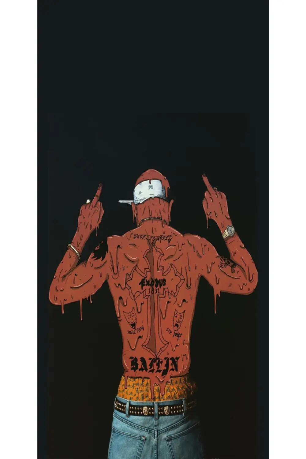 Tupac 6'lı Ahşap Duvar Poster Seti - Hbb Özel Seri