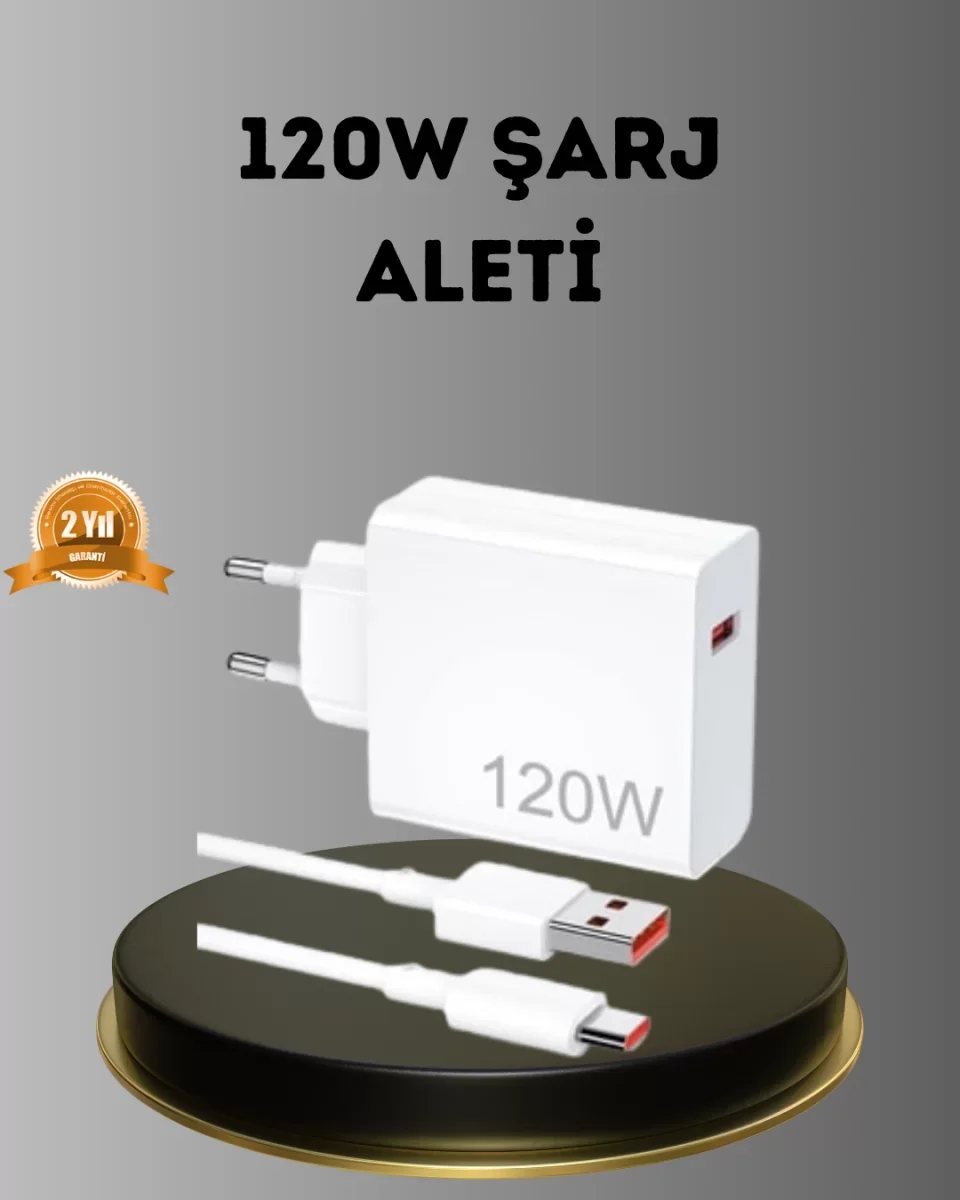 Turbo 120W Hızlı Şarj Cihazı – Kısa Devre ve Akım Koruma Özellikl