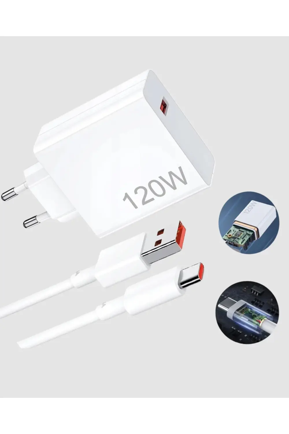 Turbo 120W Hızlı Şarj Cihazı – Kısa Devre ve Akım Koruma Özellikl