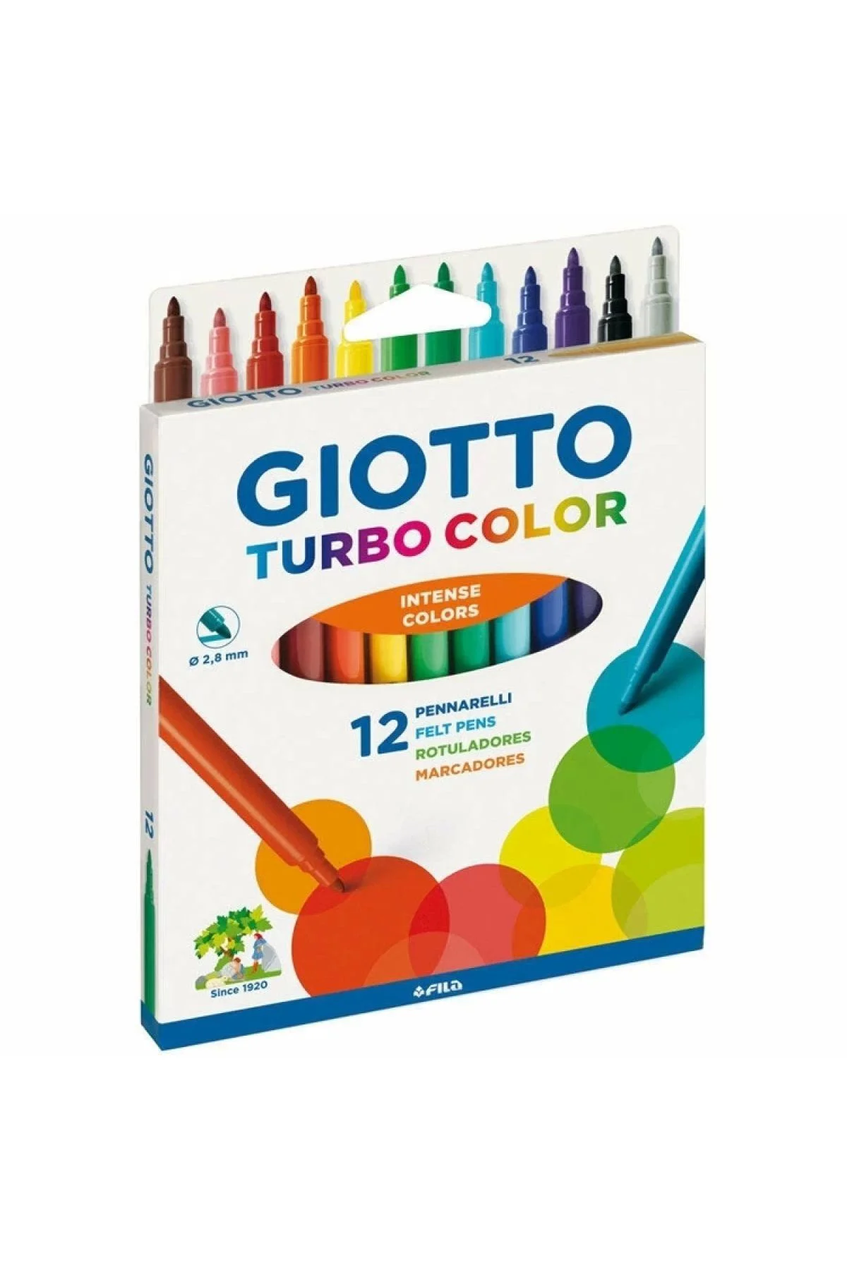 Turbo Color Keçeli Kalem 12 Li 416000