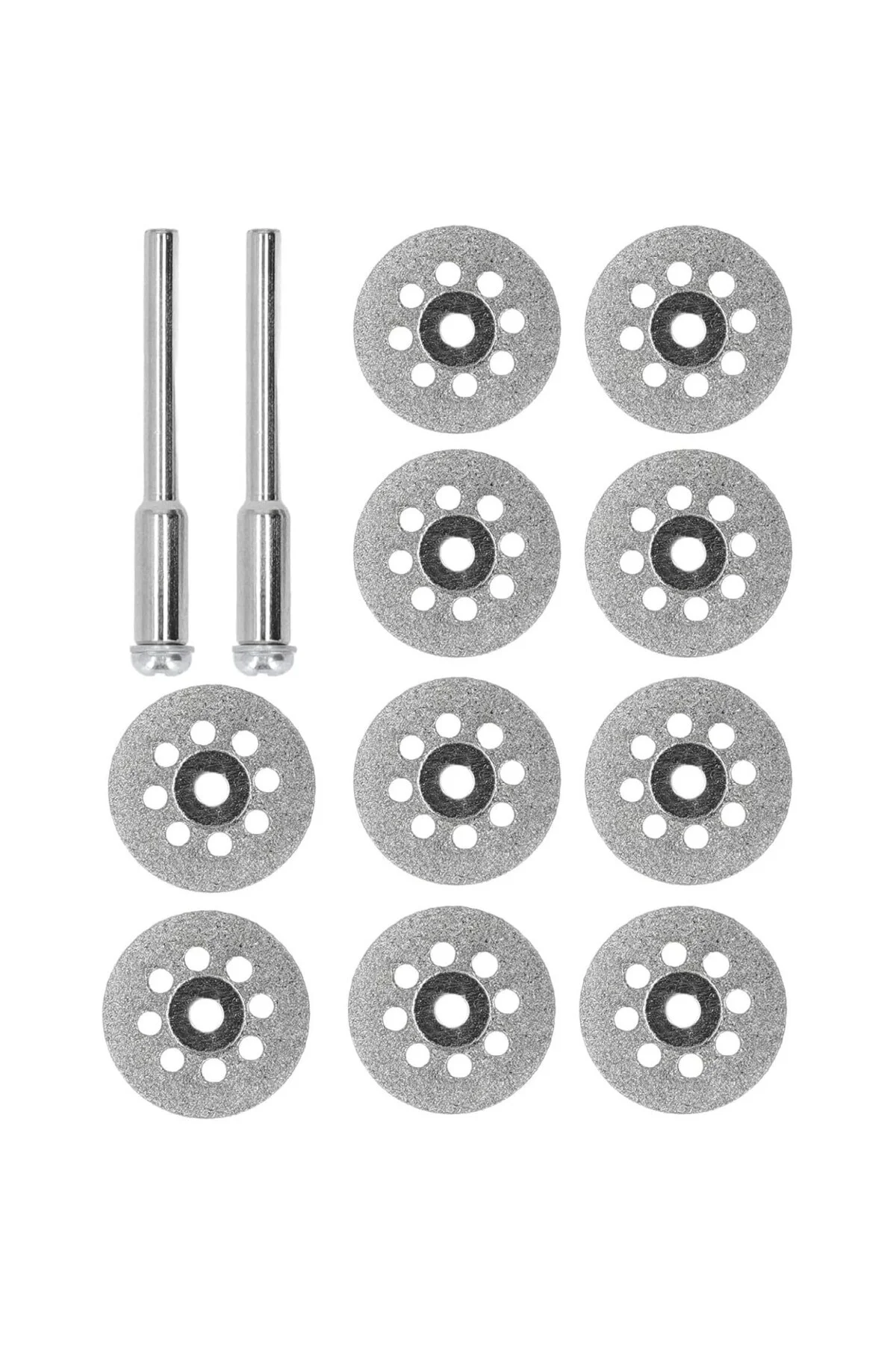 Turbo Delikli Elmas Mini Daire Testere Bıçakları 10Lu Cam Metaal 