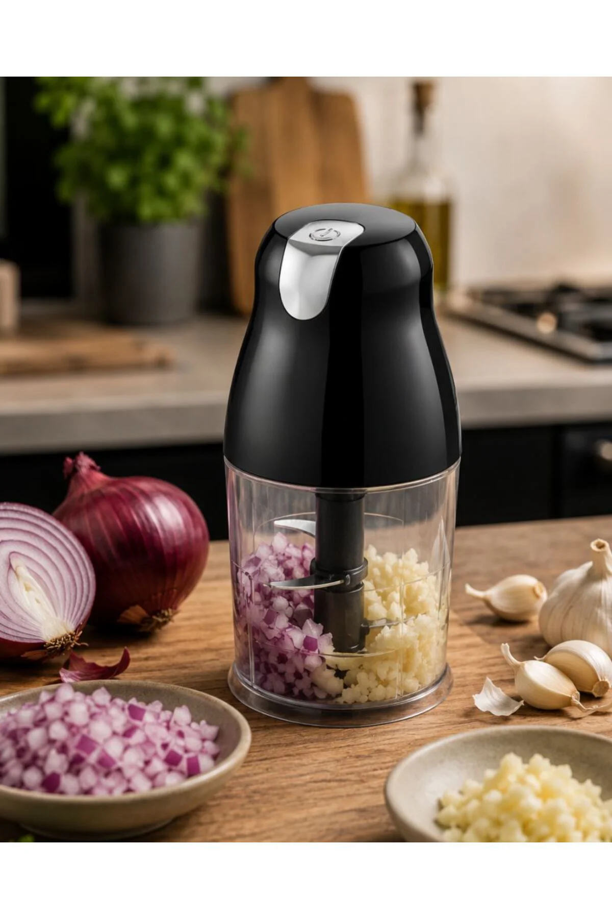 Turbo Fonksiyonlu Mutfak Doğrayıcı 1.5 L Hazneli Güçlü Rondo