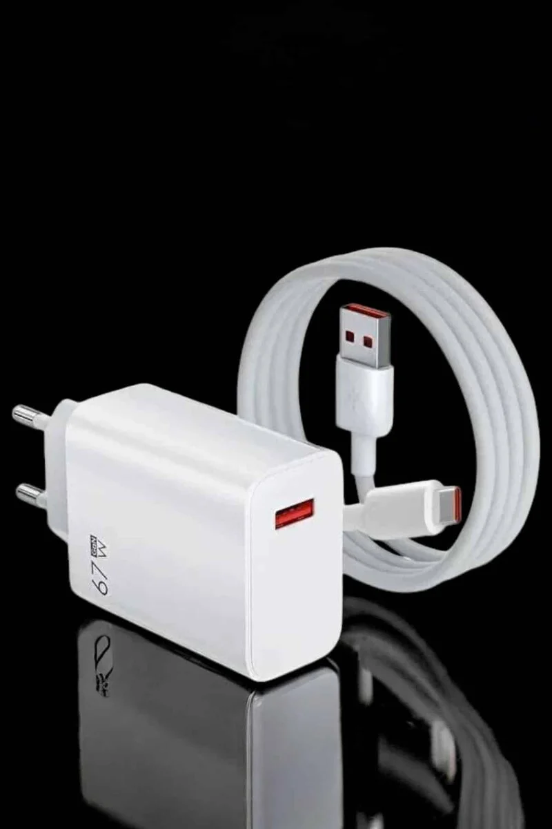 Turbo Hızlı Şarj Adaptörü 67W Type-C - Hızlı ve Güvenli Şarj