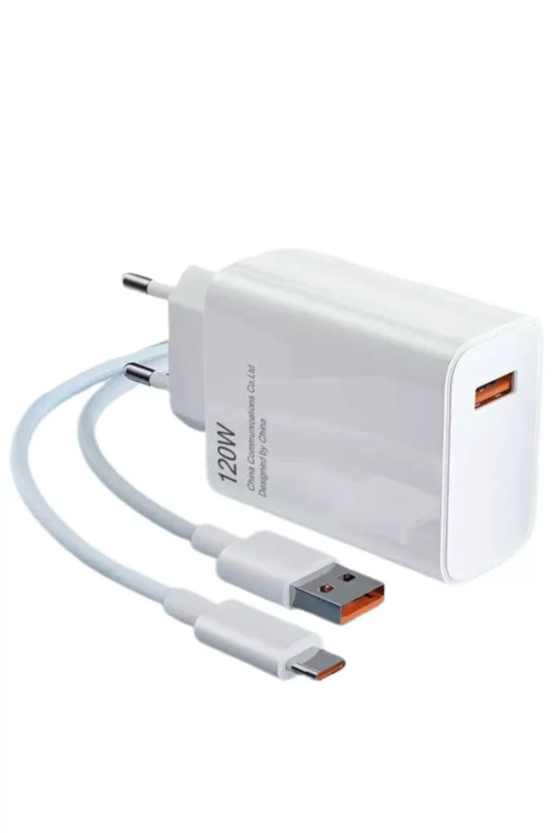 Turbo Hızlı Şarj Destekli 120W USB-C Şarj Seti