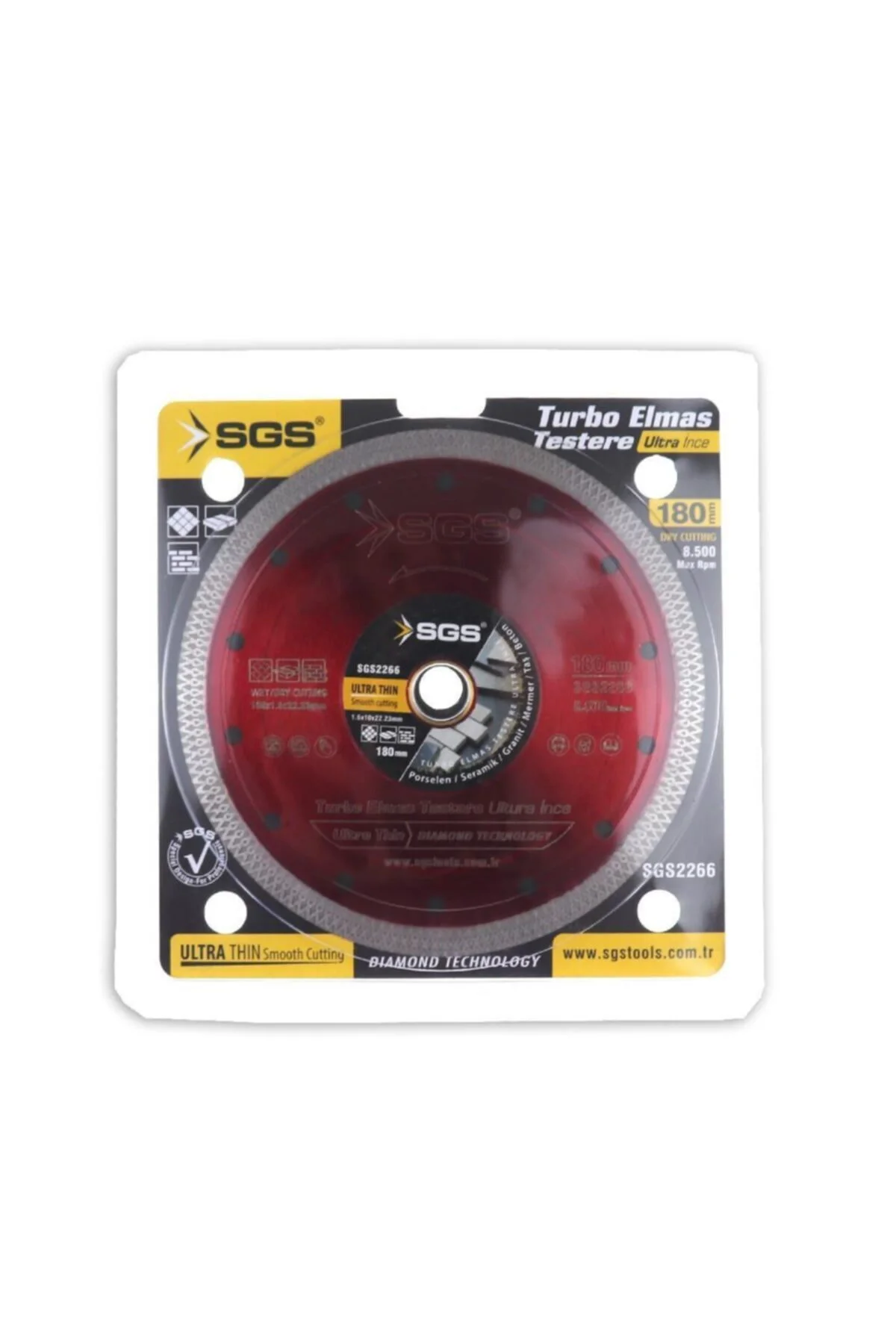 Turbo Ince Elmas Testere 180 Mm 2266