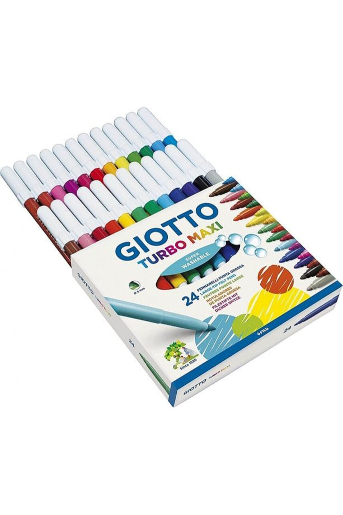 Giotto Turbo Maxi 24'Lü Keçeli Boya Kalem Seti / 455000