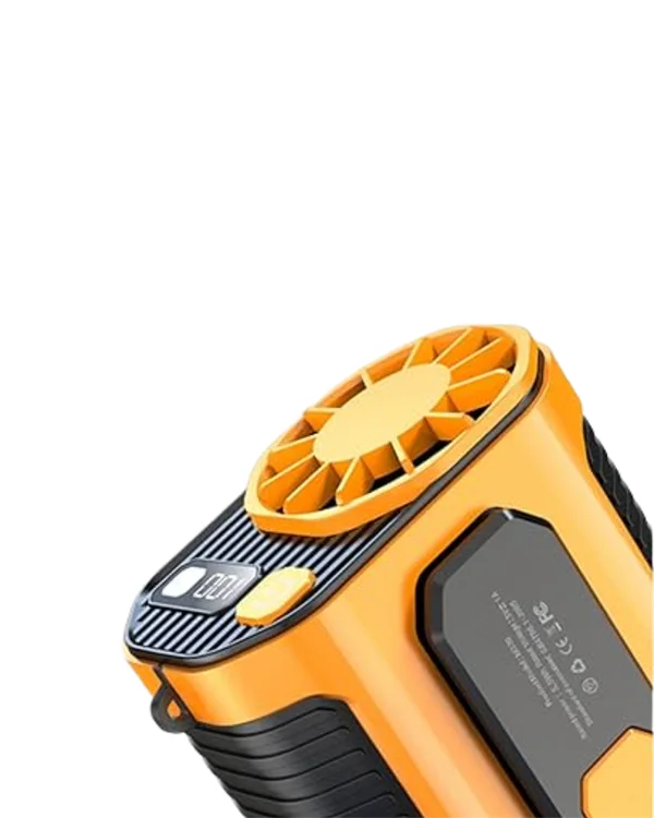 Turbo Mini Fan – Dijital Ekranlı, Sessiz & Şarjlı Serinlik!