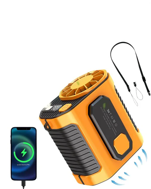 Turbo Mini Fan - Dijital Ekranlı Sessiz & Şarjlı Taşınabilir Serinlik
