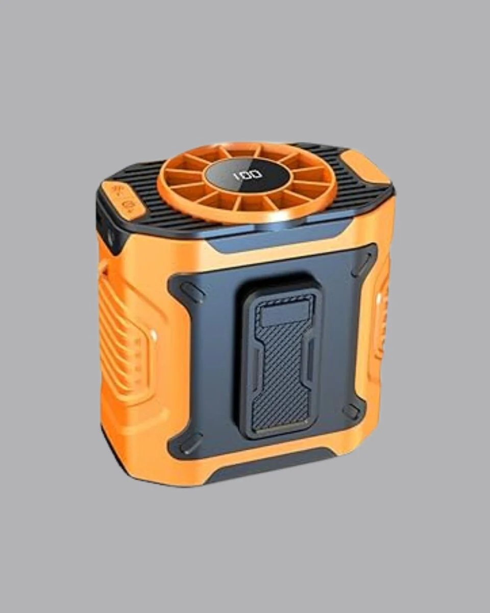 Turbo Mini Taşınabilir Fan – 100 Kademeli Dijital Hız Kontrolü ve Type-C Şarj (Kopya)